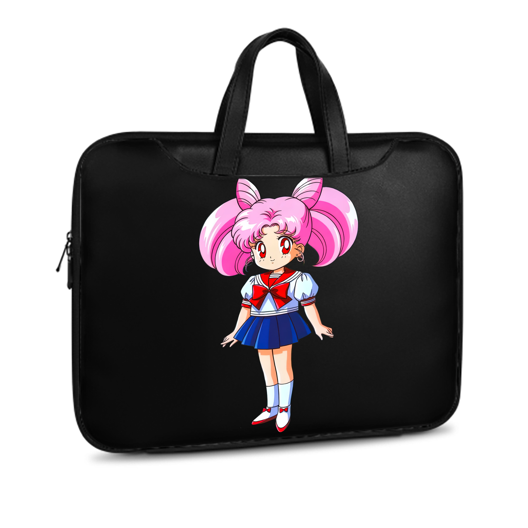 （画像用） 美少女戦士セーラームーン ちびうさ Sailor Moon Chibiusa Tsukino Usagi Small Lady Serenity レザーラップトップバッグ　ノートパソコンケース