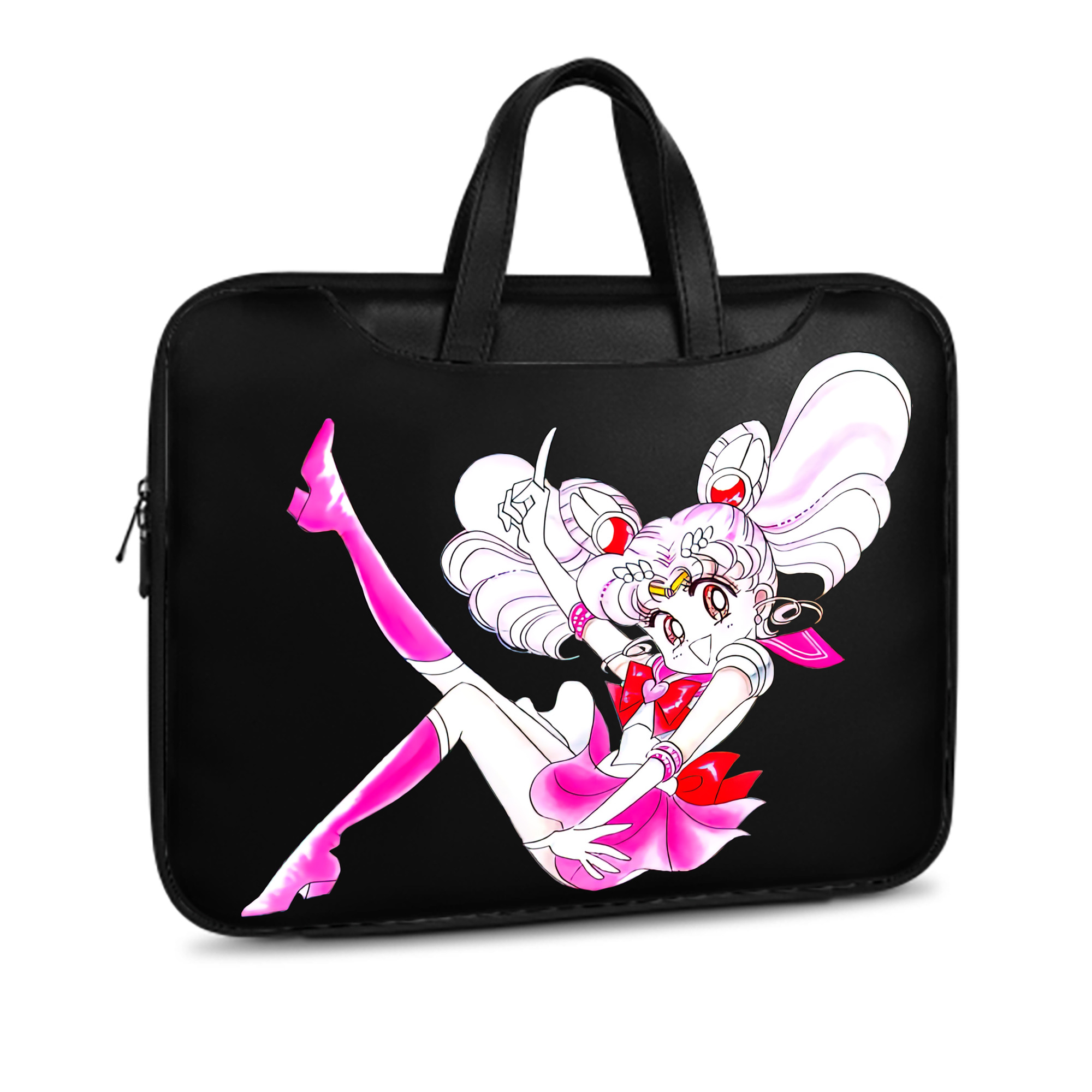 （画像用） 美少女戦士セーラームーン ちびうさ Sailor Moon Chibiusa Tsukino Usagi Small Lady Serenity レザーラップトップバッグ　ノートパソコンケース