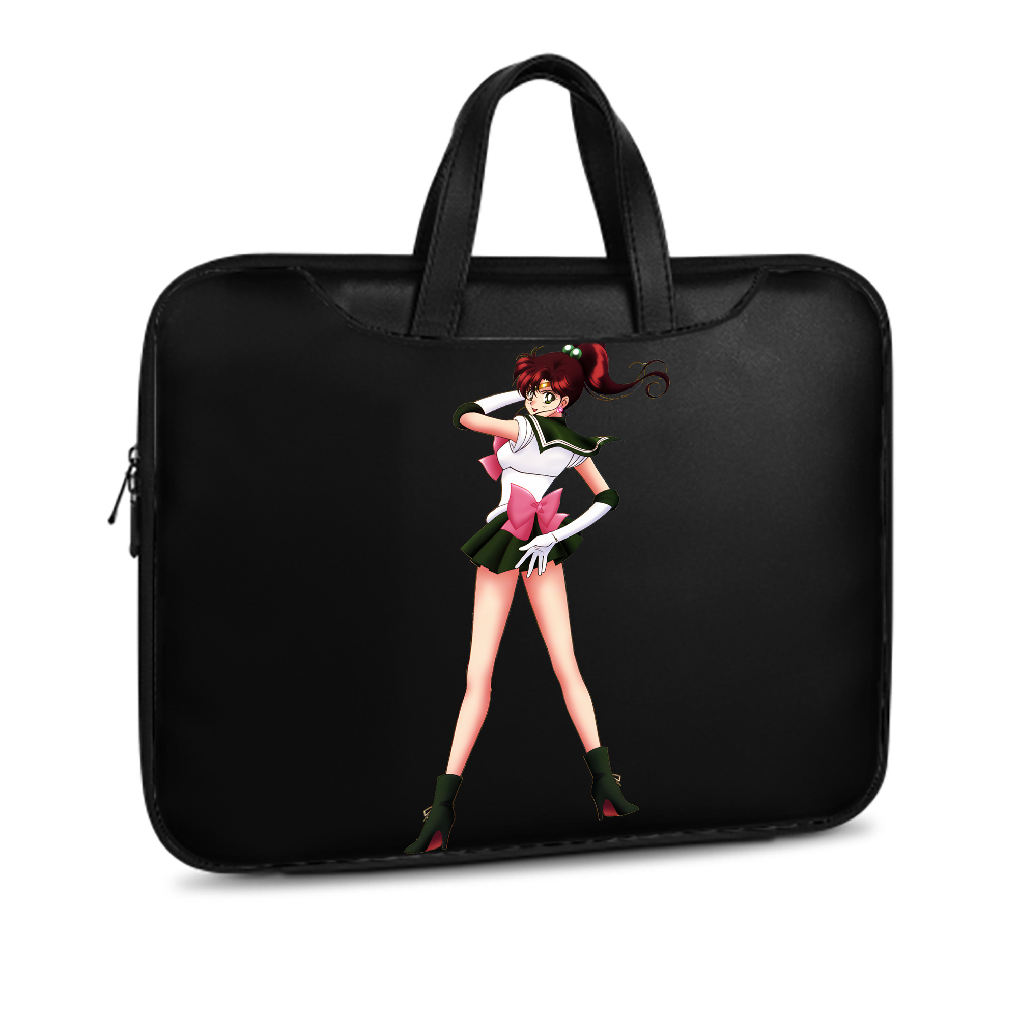 （画像用） 美少女戦士セーラームーン 木野 まこと きの まこと Sailor Moon Kino Makoto （セーラージュピター；Sailor Jupiter） レザーラップトップバッグ　ノートパソコンケース