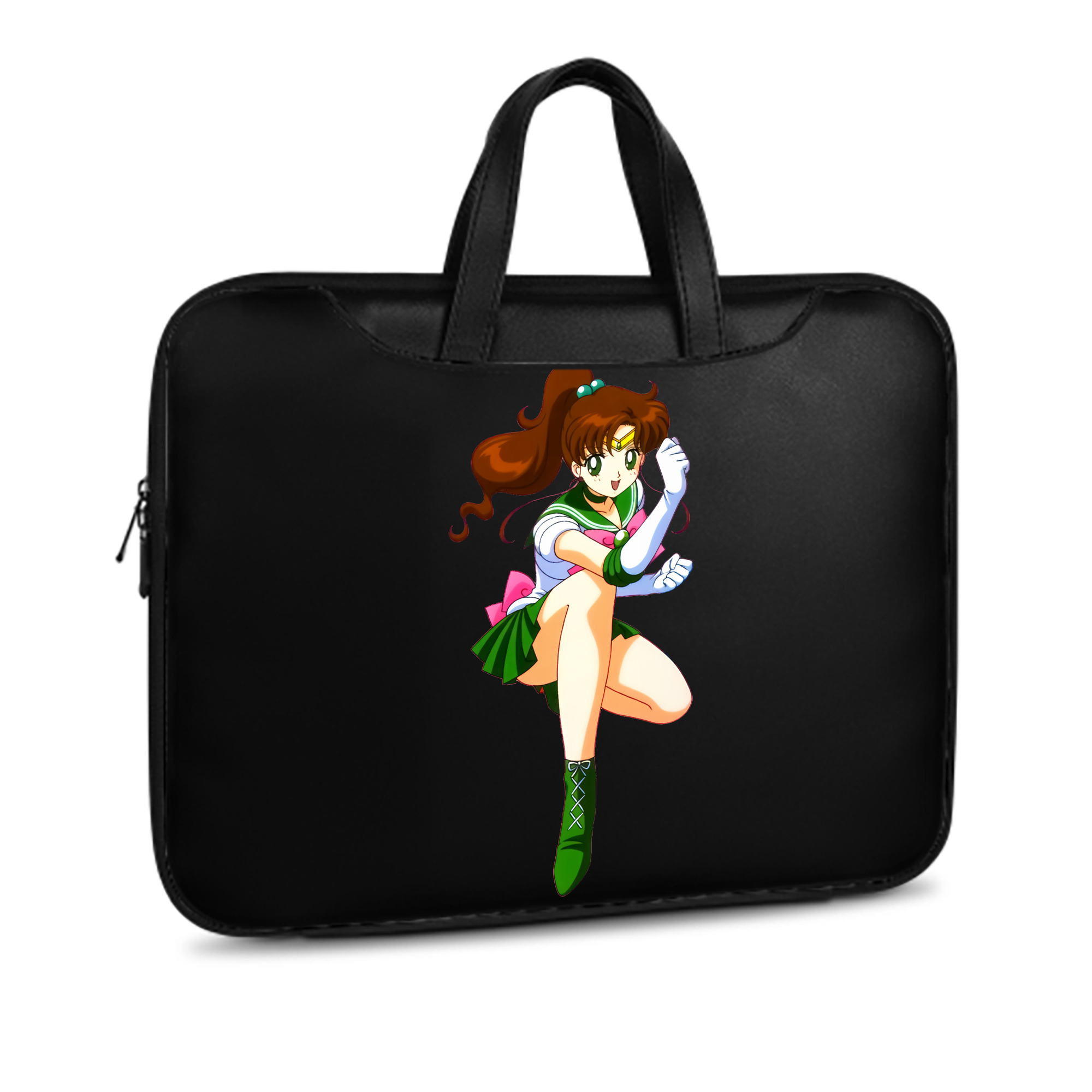 （画像用） 美少女戦士セーラームーン 木野 まこと きの まこと Sailor Moon Kino Makoto （セーラージュピター；Sailor Jupiter） レザーラップトップバッグ　ノートパソコンケース