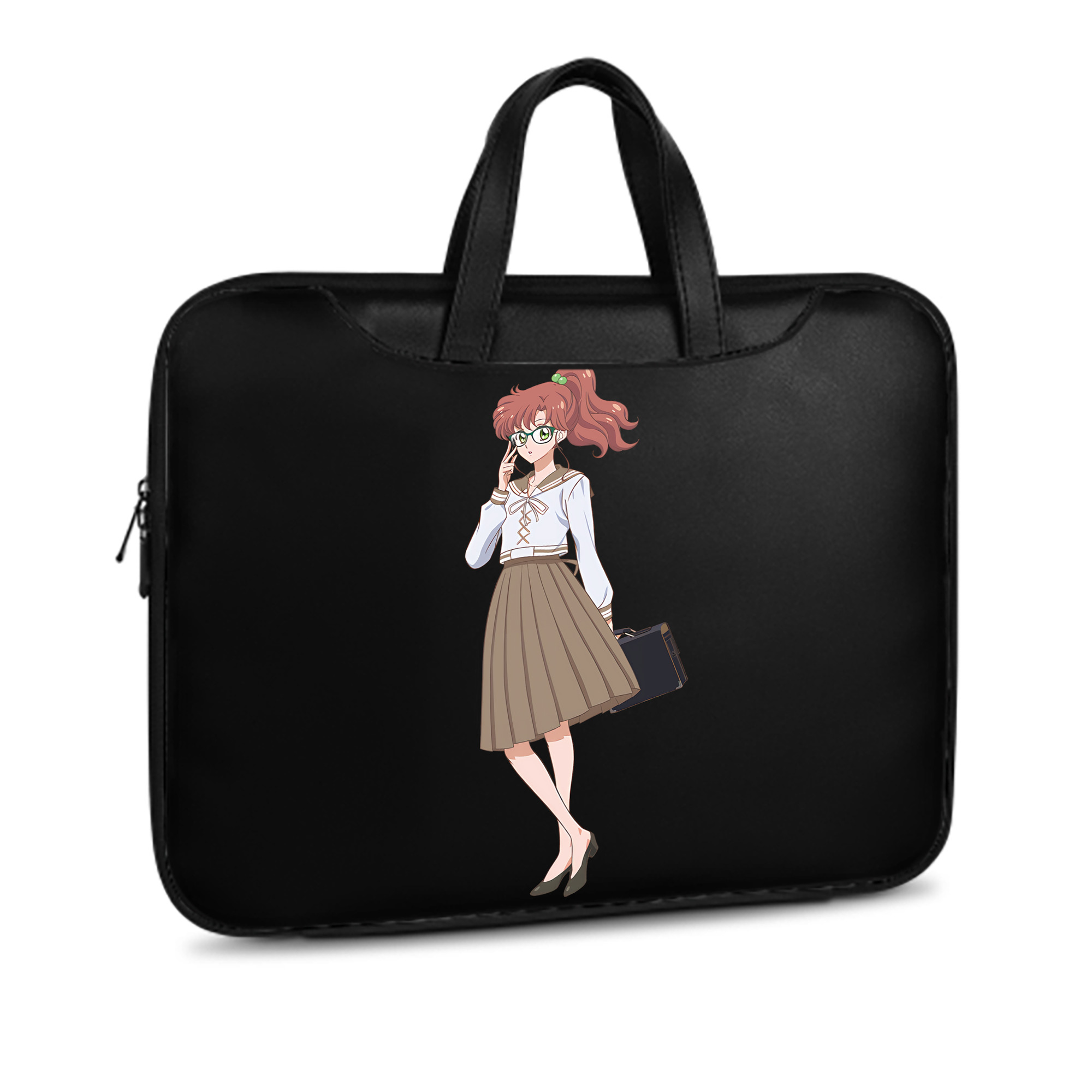 （画像用） 美少女戦士セーラームーン 木野 まこと きの まこと Sailor Moon Kino Makoto （セーラージュピター；Sailor Jupiter） レザーラップトップバッグ　ノートパソコンケース