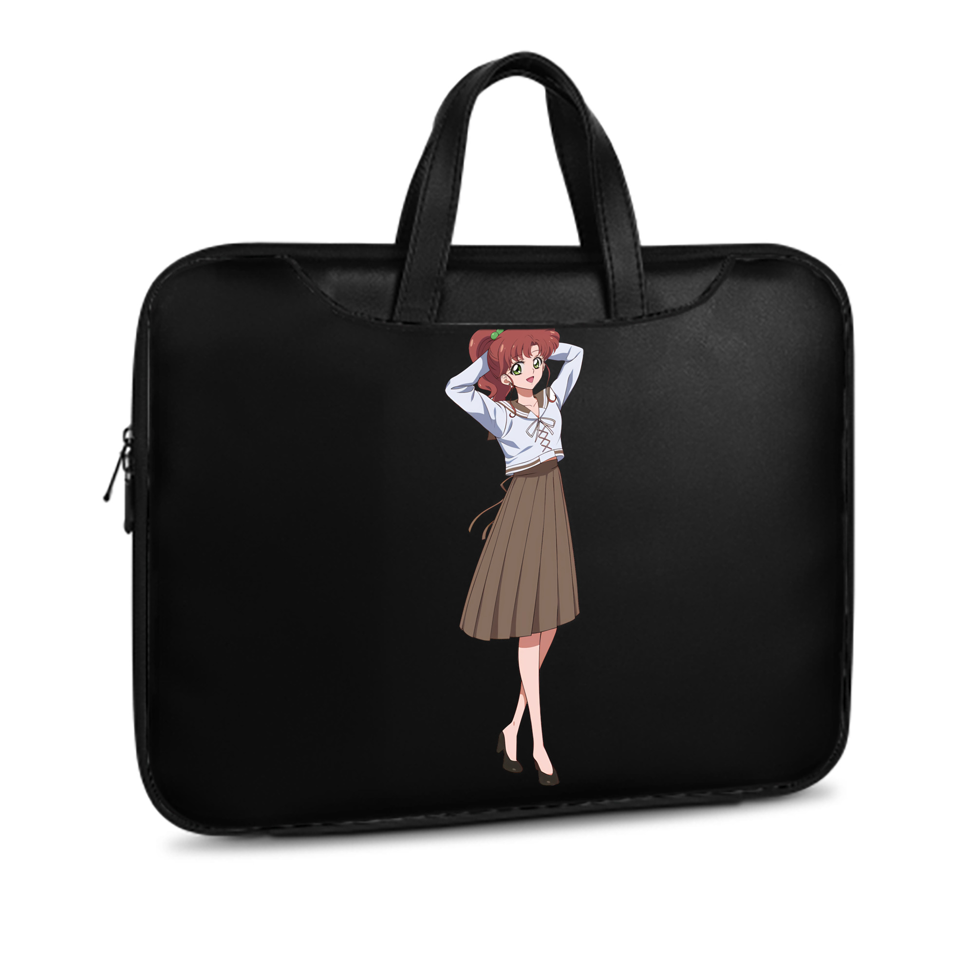 （画像用） 美少女戦士セーラームーン 木野 まこと きの まこと Sailor Moon Kino Makoto （セーラージュピター；Sailor Jupiter） レザーラップトップバッグ　ノートパソコンケース