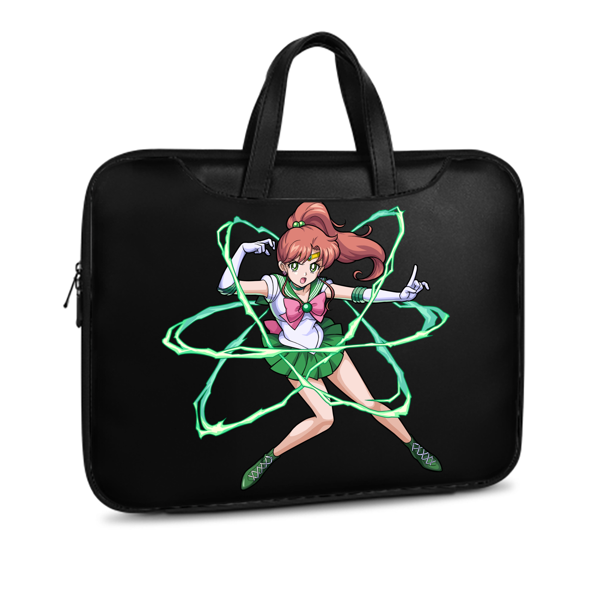 （画像用） 美少女戦士セーラームーン 木野 まこと きの まこと Sailor Moon Kino Makoto （セーラージュピター；Sailor Jupiter） レザーラップトップバッグ　ノートパソコンケース