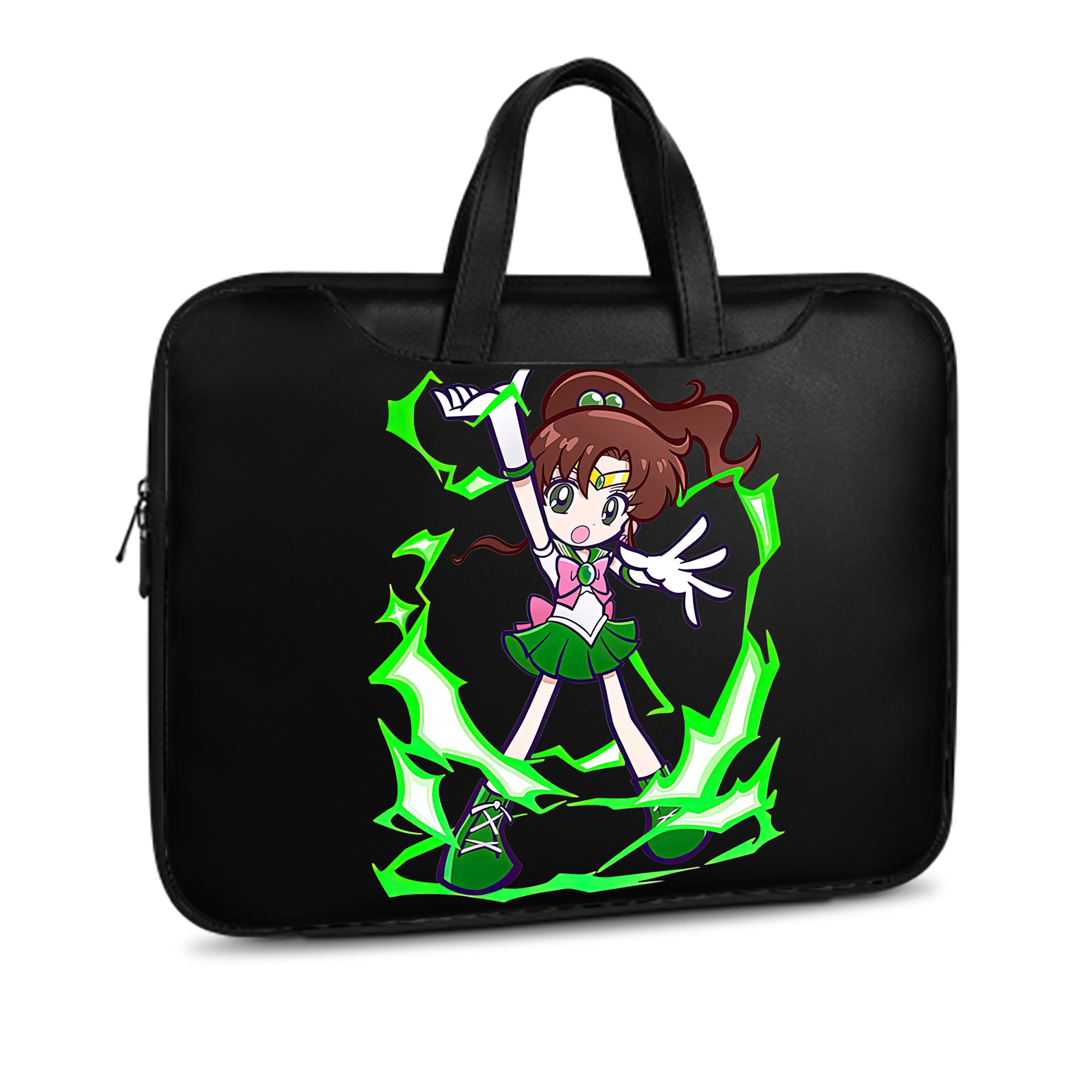 （画像用） 美少女戦士セーラームーン 木野 まこと きの まこと Sailor Moon Kino Makoto （セーラージュピター；Sailor Jupiter） レザーラップトップバッグ　ノートパソコンケース