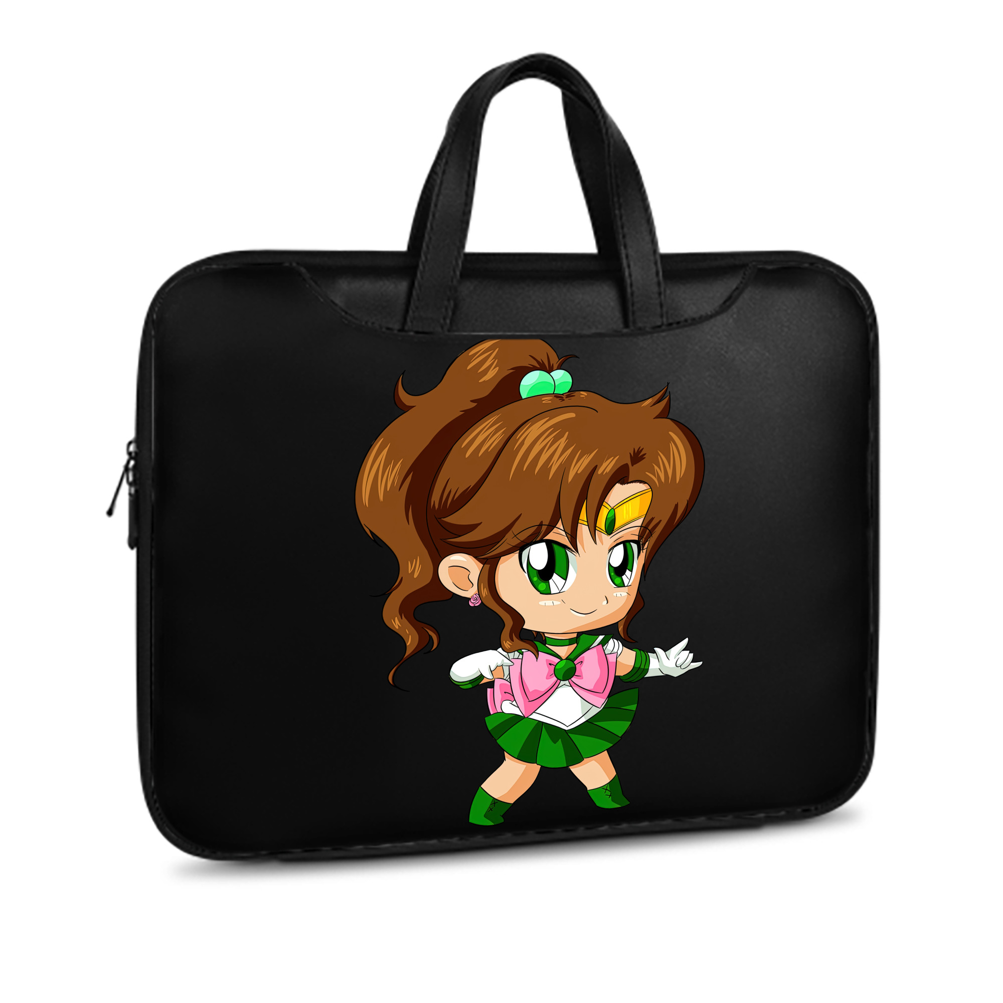 （画像用） 美少女戦士セーラームーン 木野 まこと きの まこと Sailor Moon Kino Makoto （セーラージュピター；Sailor Jupiter） レザーラップトップバッグ　ノートパソコンケース