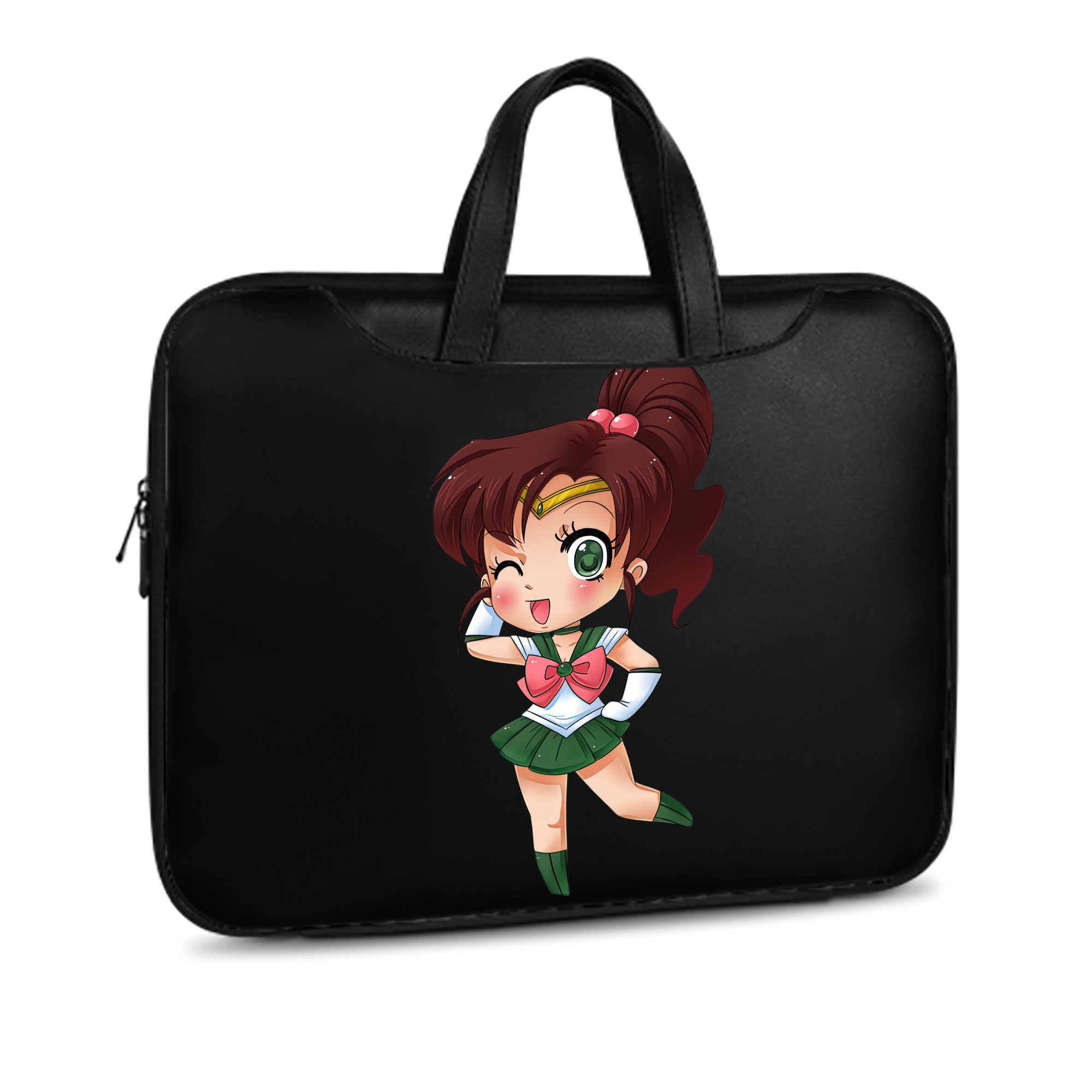 （画像用） 美少女戦士セーラームーン 木野 まこと きの まこと Sailor Moon Kino Makoto （セーラージュピター；Sailor Jupiter） レザーラップトップバッグ　ノートパソコンケース