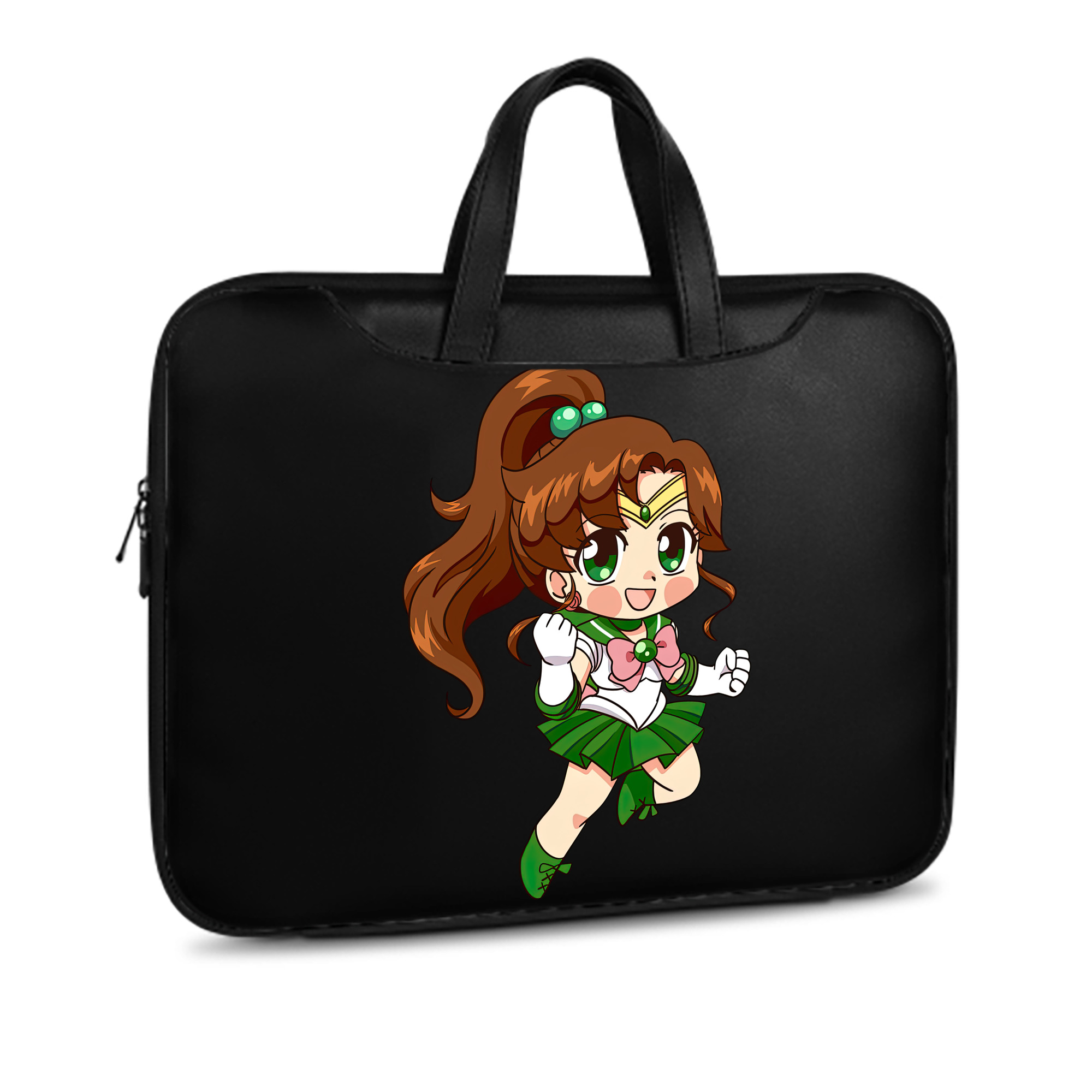 （画像用） 美少女戦士セーラームーン 木野 まこと きの まこと Sailor Moon Kino Makoto （セーラージュピター；Sailor Jupiter） レザーラップトップバッグ　ノートパソコンケース