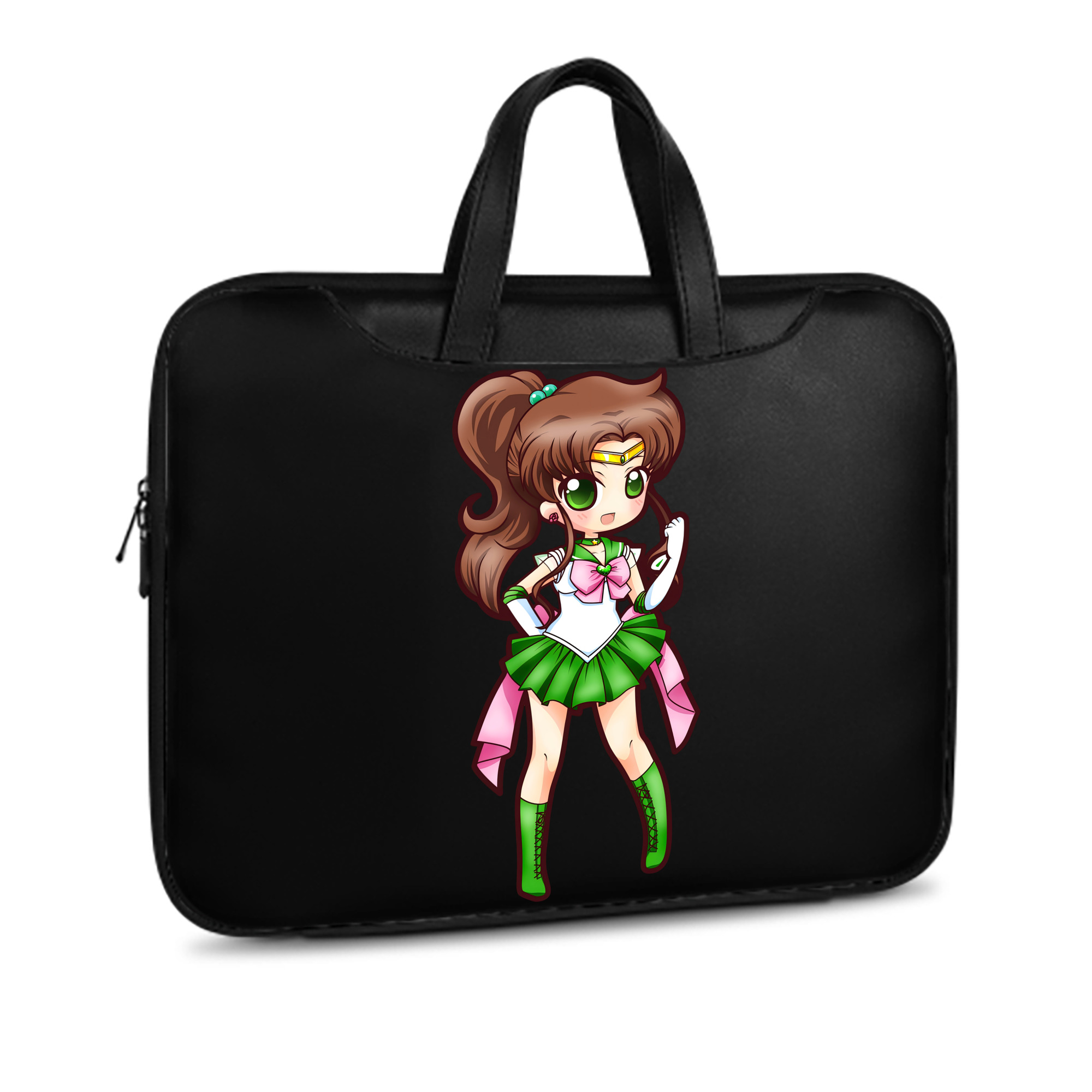 （画像用） 美少女戦士セーラームーン 木野 まこと きの まこと Sailor Moon Kino Makoto （セーラージュピター；Sailor Jupiter） レザーラップトップバッグ　ノートパソコンケース