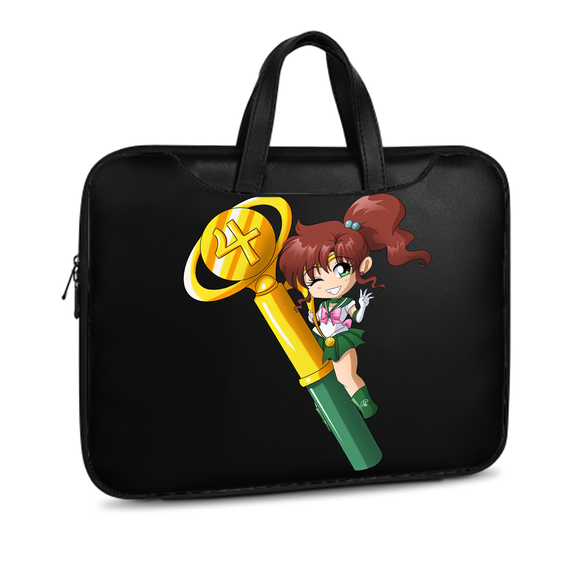 （画像用） 美少女戦士セーラームーン 木野 まこと きの まこと Sailor Moon Kino Makoto （セーラージュピター；Sailor Jupiter） レザーラップトップバッグ　ノートパソコンケース
