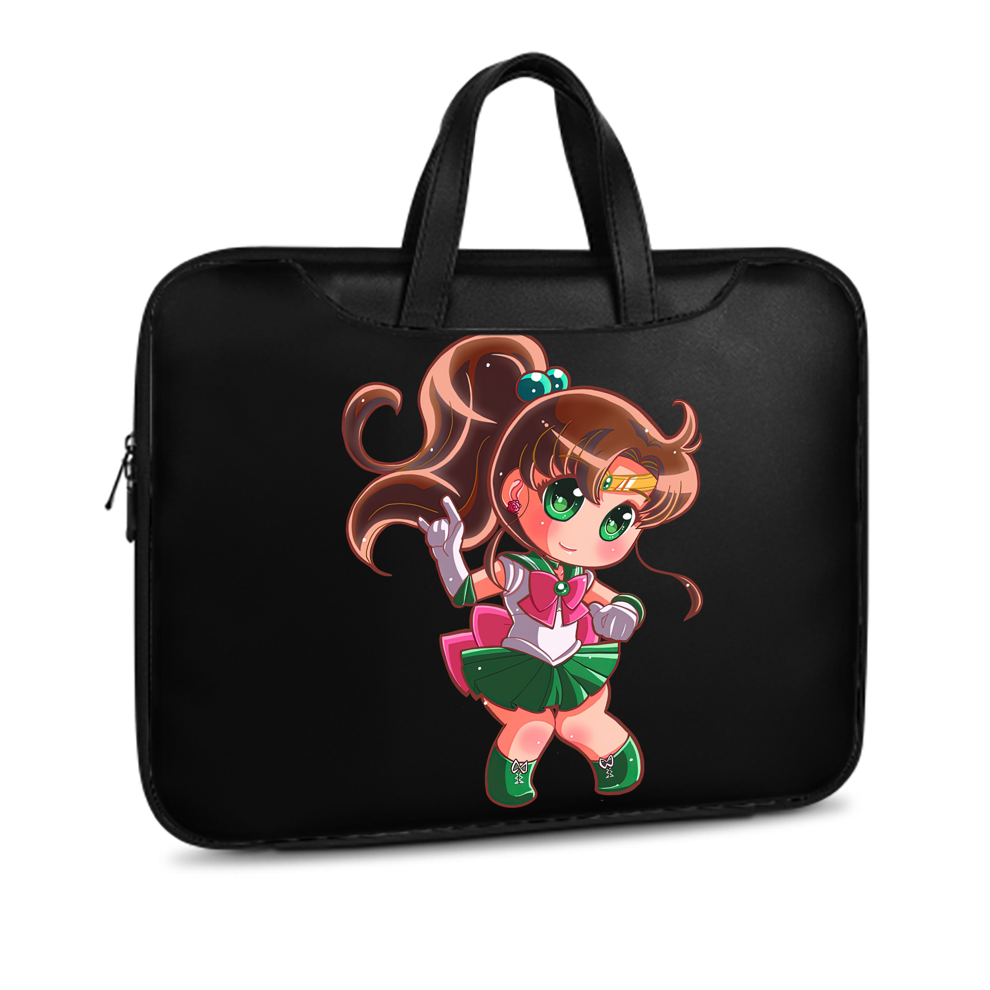（画像用） 美少女戦士セーラームーン 木野 まこと きの まこと Sailor Moon Kino Makoto （セーラージュピター；Sailor Jupiter） レザーラップトップバッグ　ノートパソコンケース