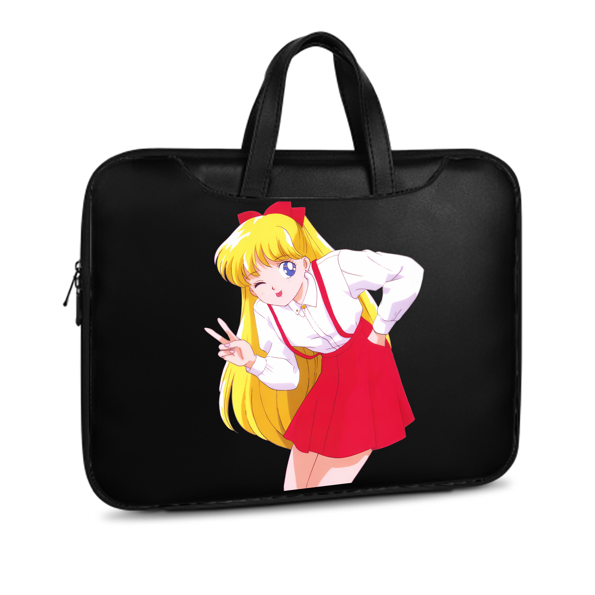 （画像用） 美少女戦士セーラームーン 愛野 美奈子 あいの みなこ Sailor Moon Aino Minako レザーラップトップバッグ　ノートパソコンケース