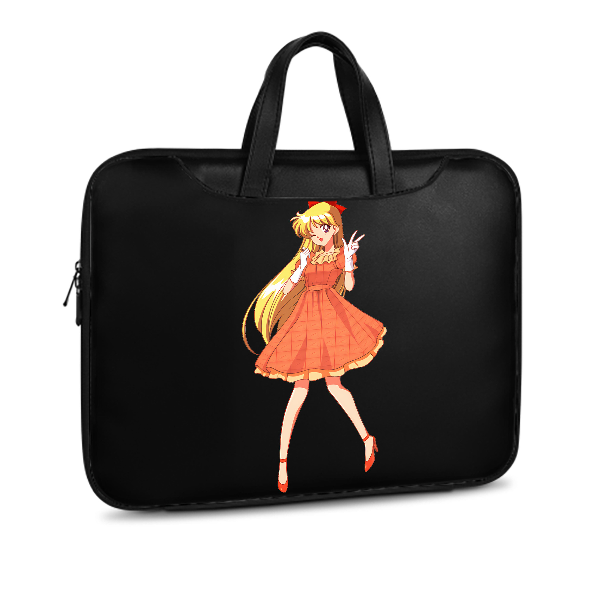 （画像用） 美少女戦士セーラームーン 愛野 美奈子 あいの みなこ Sailor Moon Aino Minako レザーラップトップバッグ　ノートパソコンケース
