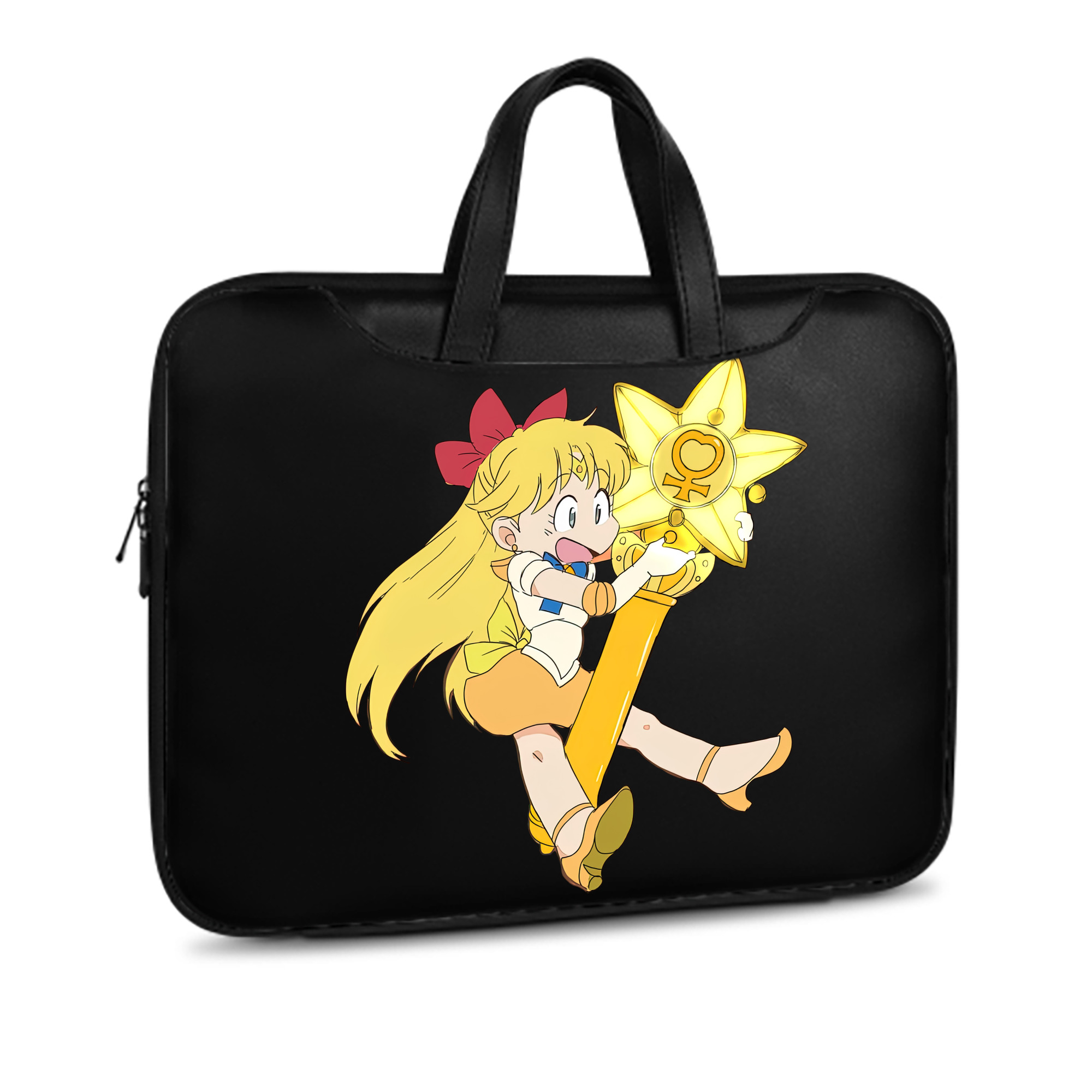 （画像用） 美少女戦士セーラームーン 愛野 美奈子 あいの みなこ Sailor Moon Aino Minako レザーラップトップバッグ　ノートパソコンケース
