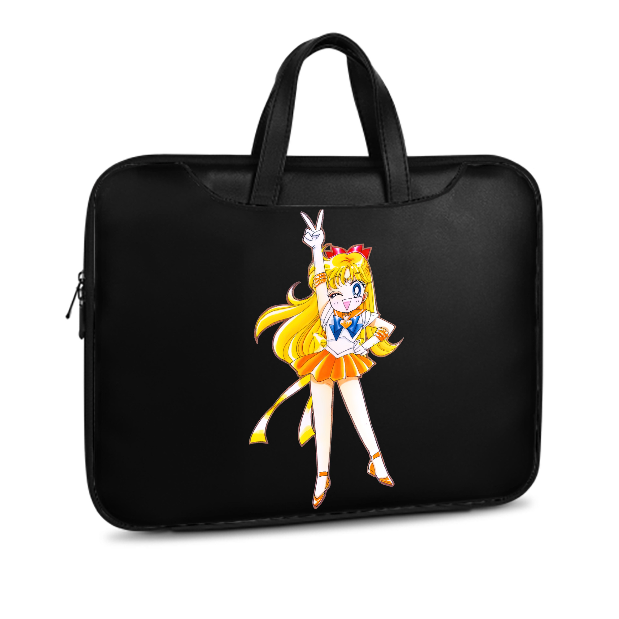 （画像用） 美少女戦士セーラームーン 愛野 美奈子 あいの みなこ Sailor Moon Aino Minako レザーラップトップバッグ　ノートパソコンケース