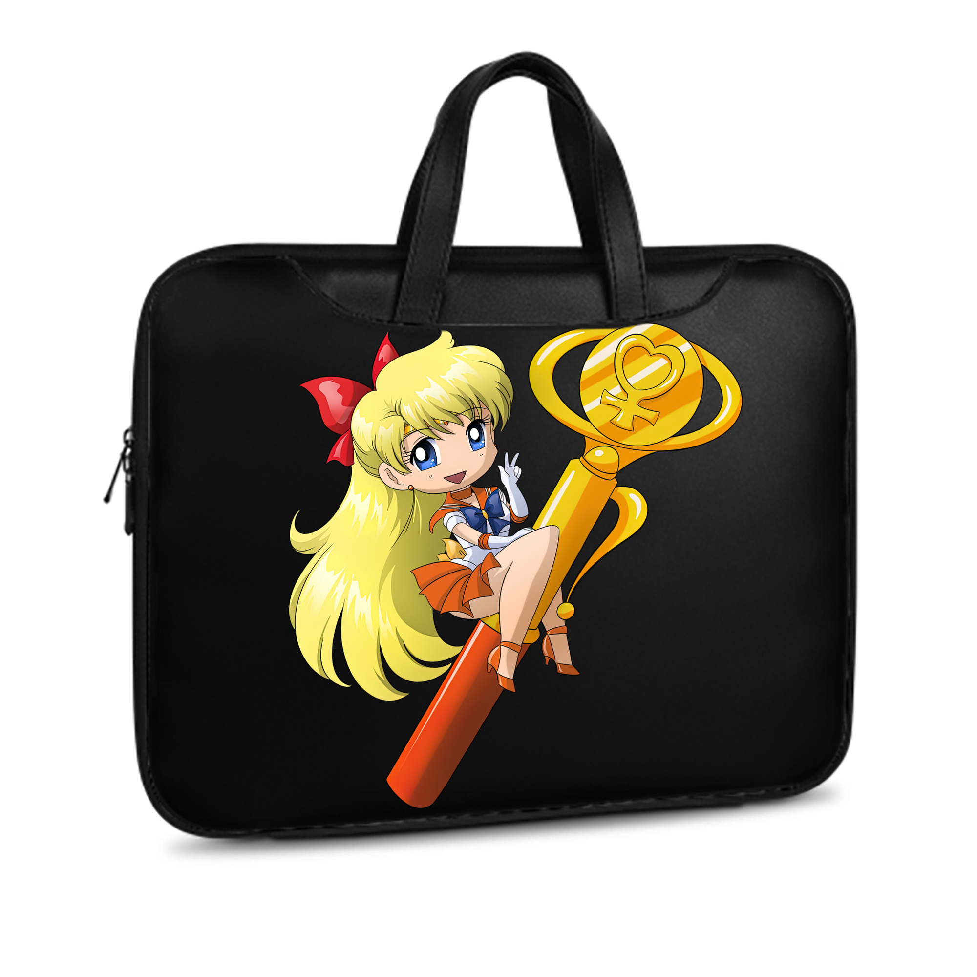 （画像用） 美少女戦士セーラームーン 愛野 美奈子 あいの みなこ Sailor Moon Aino Minako レザーラップトップバッグ　ノートパソコンケース