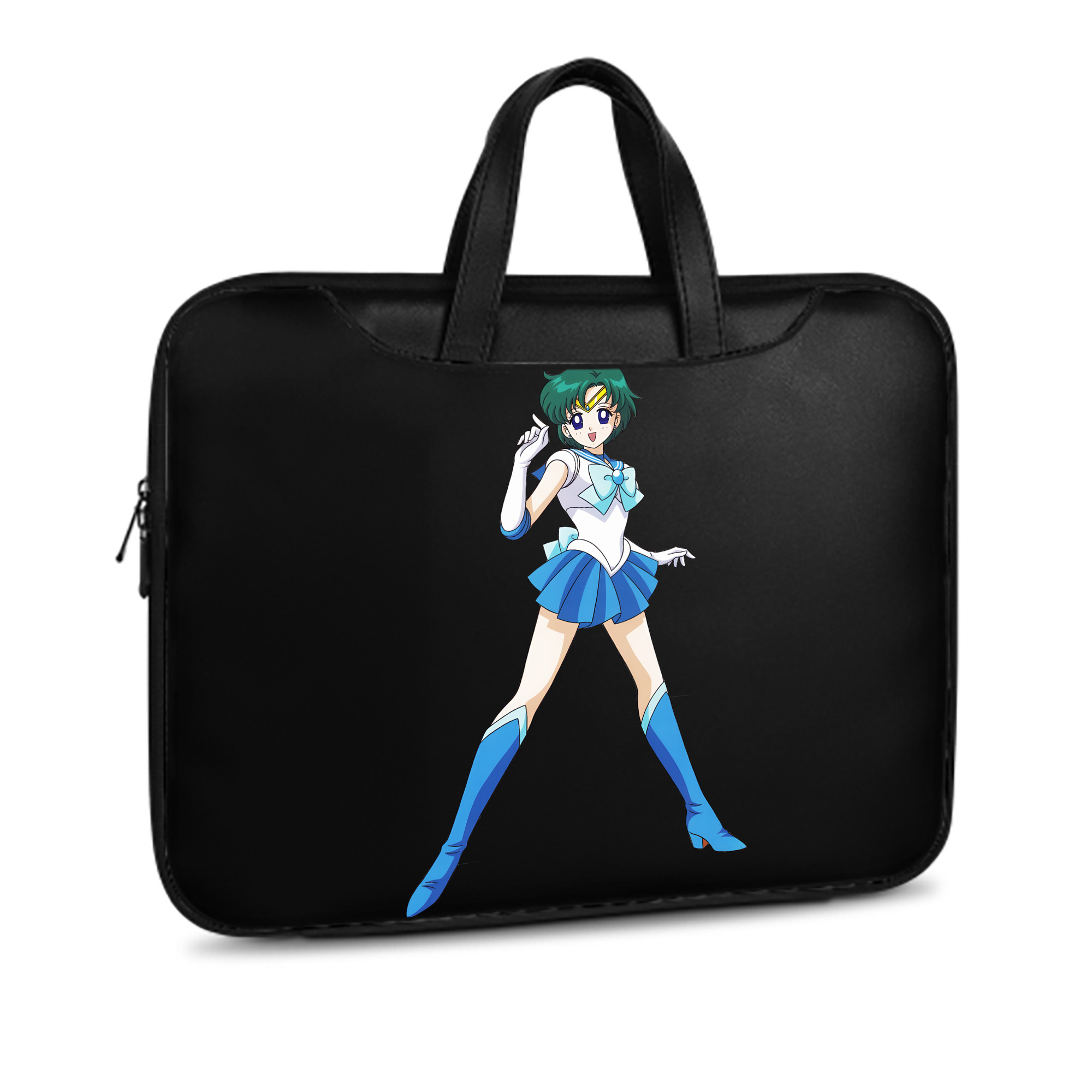 （画像用） 美少女戦士セーラームーン 海王 みちる（かいおう みちる） Sailor Moon Kaiou Michiru レザーラップトップバッグ　ノートパソコンケース