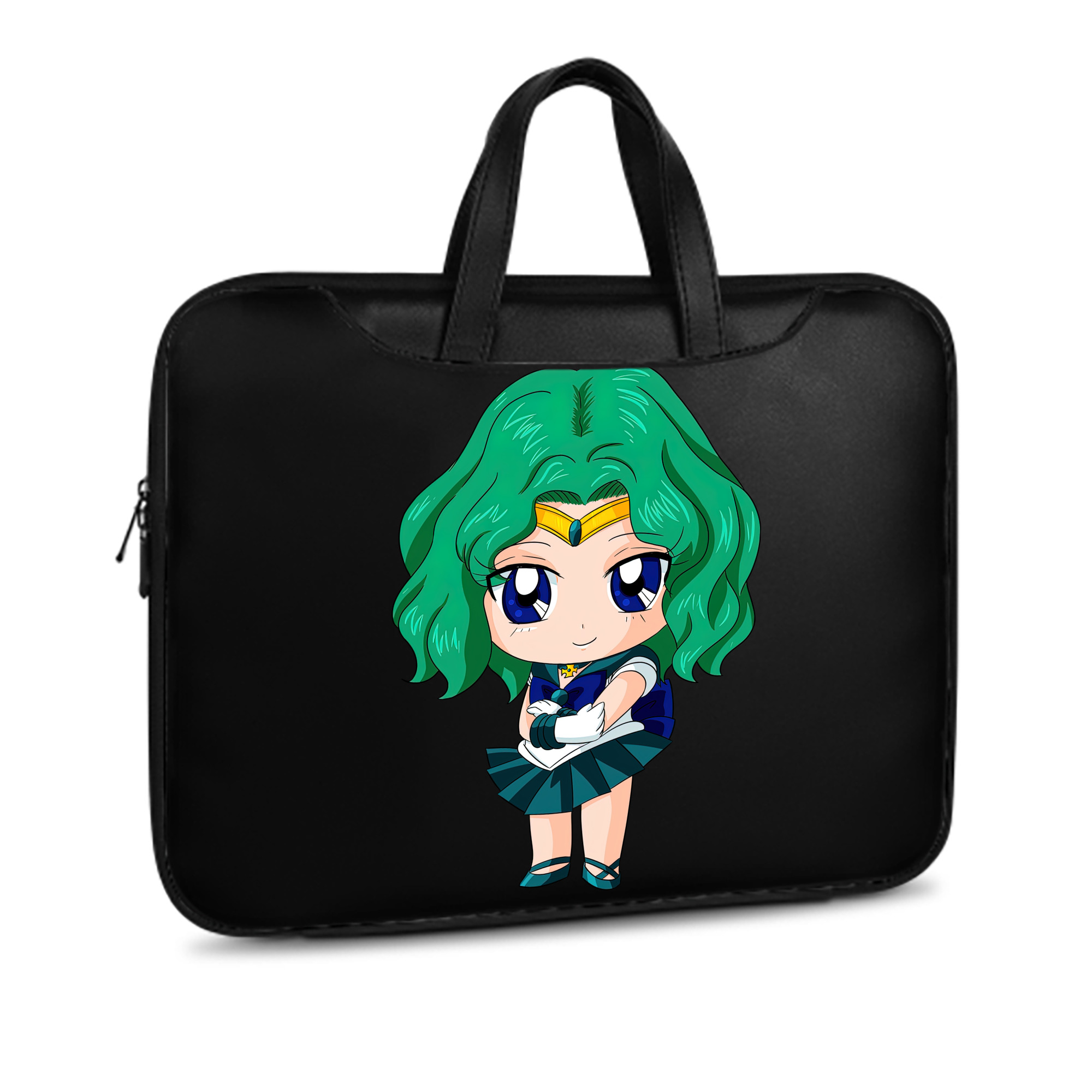 （画像用） 美少女戦士セーラームーン 海王 みちる（かいおう みちる） Sailor Moon Kaiou Michiru レザーラップトップバッグ　ノートパソコンケース