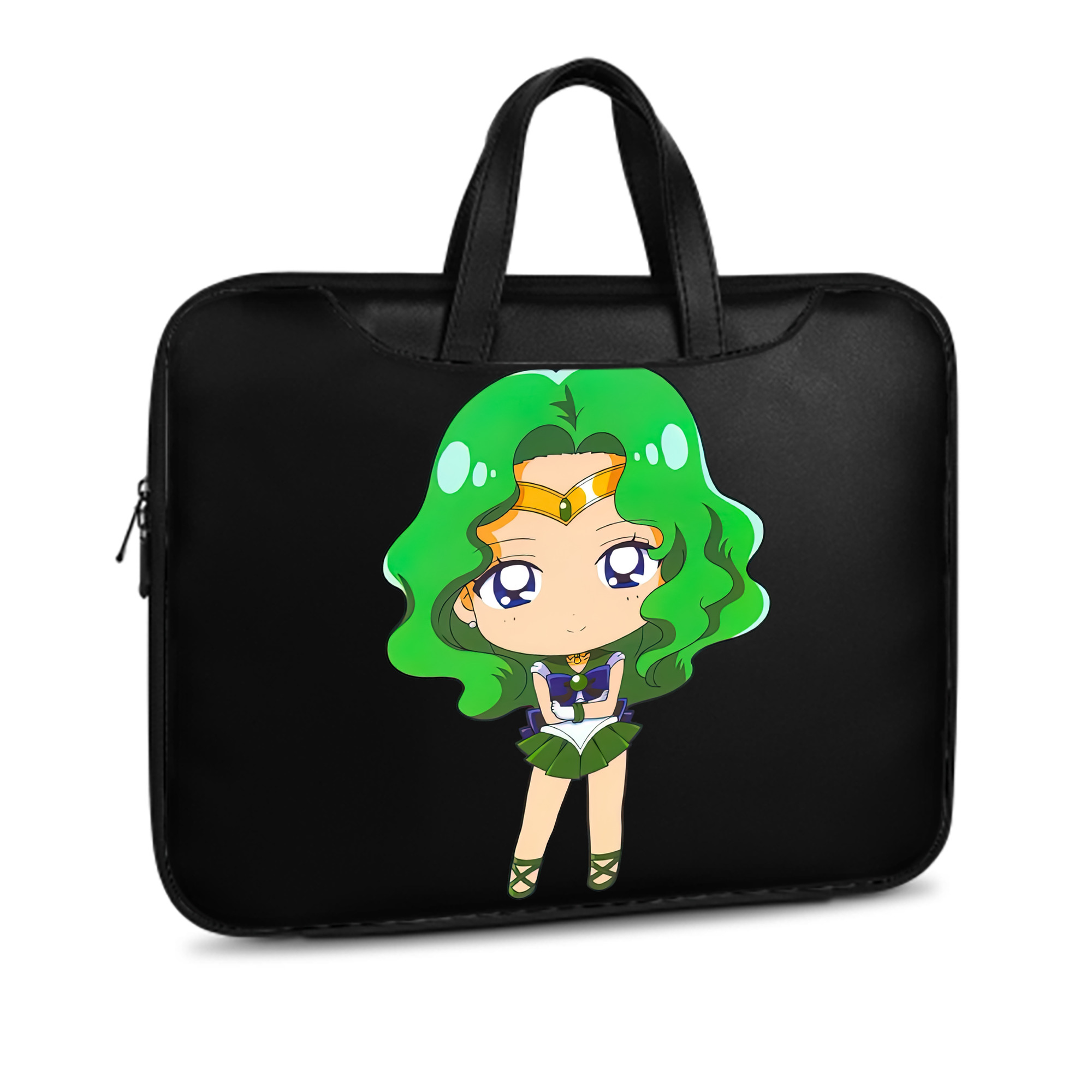 （画像用） 美少女戦士セーラームーン 海王 みちる（かいおう みちる） Sailor Moon Kaiou Michiru レザーラップトップバッグ　ノートパソコンケース