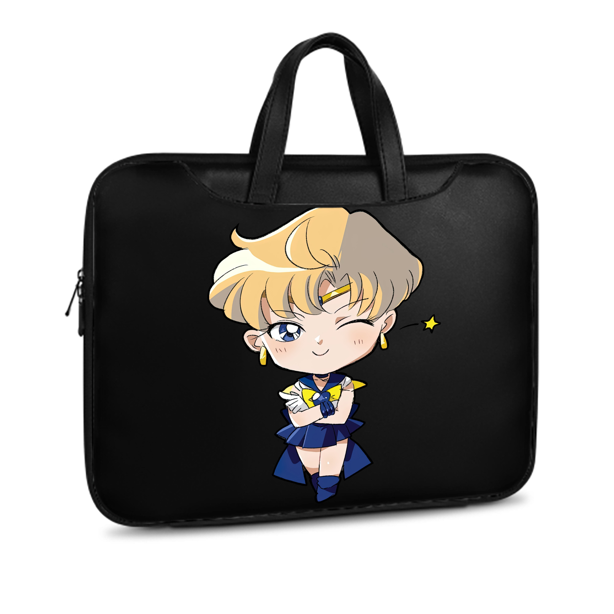 （画像用） 美少女戦士セーラームーン 天王はるか Sailor Moon Tenoh Haruka レザーラップトップバッグ　ノートパソコンケース
