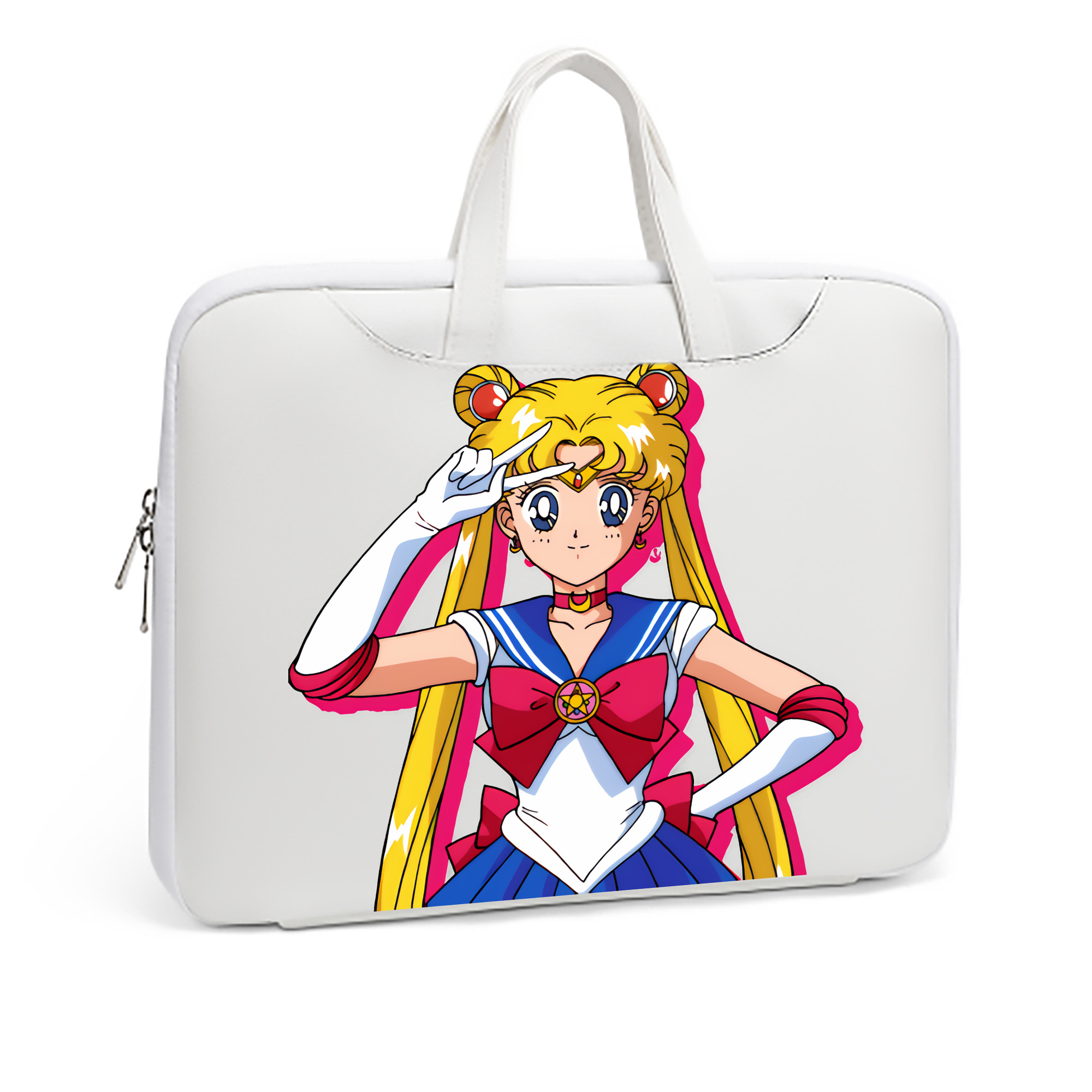 （画像用） 美少女戦士セーラームーン 月野 うさぎ つきの うさぎ Sailor Moon Tsukino Usagi レザーラップトップバッグ　ノートパソコンケース