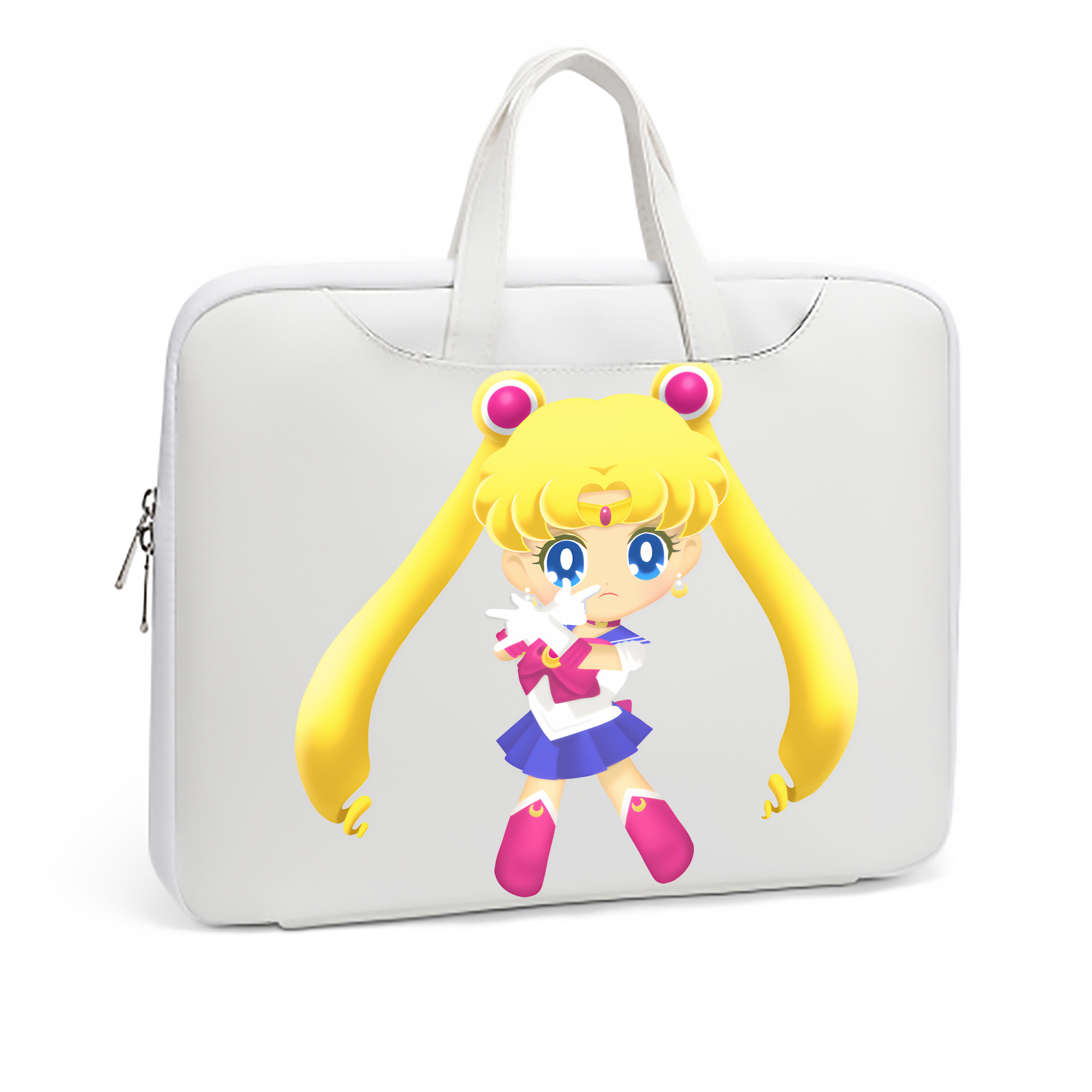 （画像用） 美少女戦士セーラームーン 月野 うさぎ つきの うさぎ Sailor Moon Tsukino Usagi レザーラップトップバッグ　ノートパソコンケース
