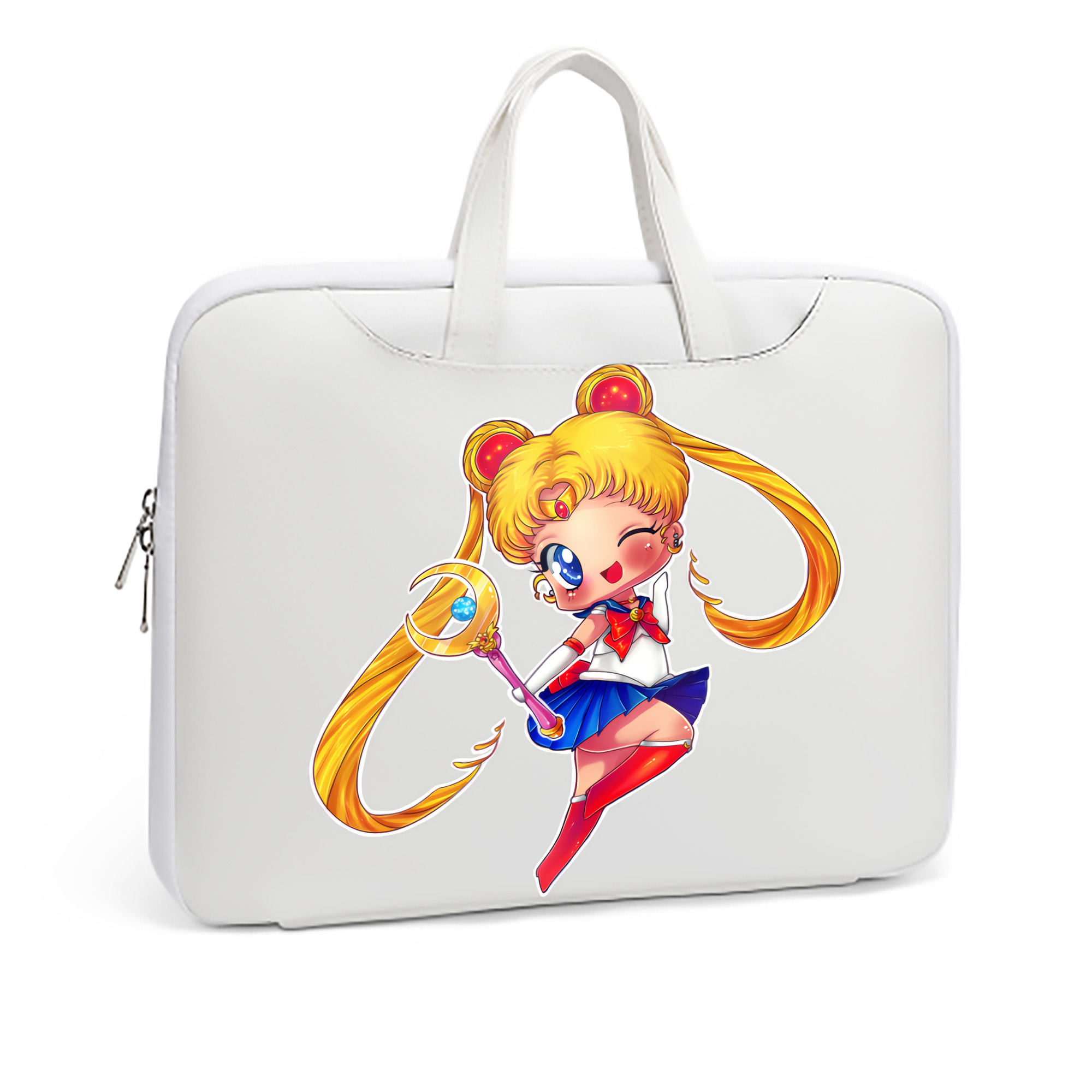 （画像用） 美少女戦士セーラームーン 月野 うさぎ つきの うさぎ Sailor Moon Tsukino Usagi レザーラップトップバッグ　ノートパソコンケース
