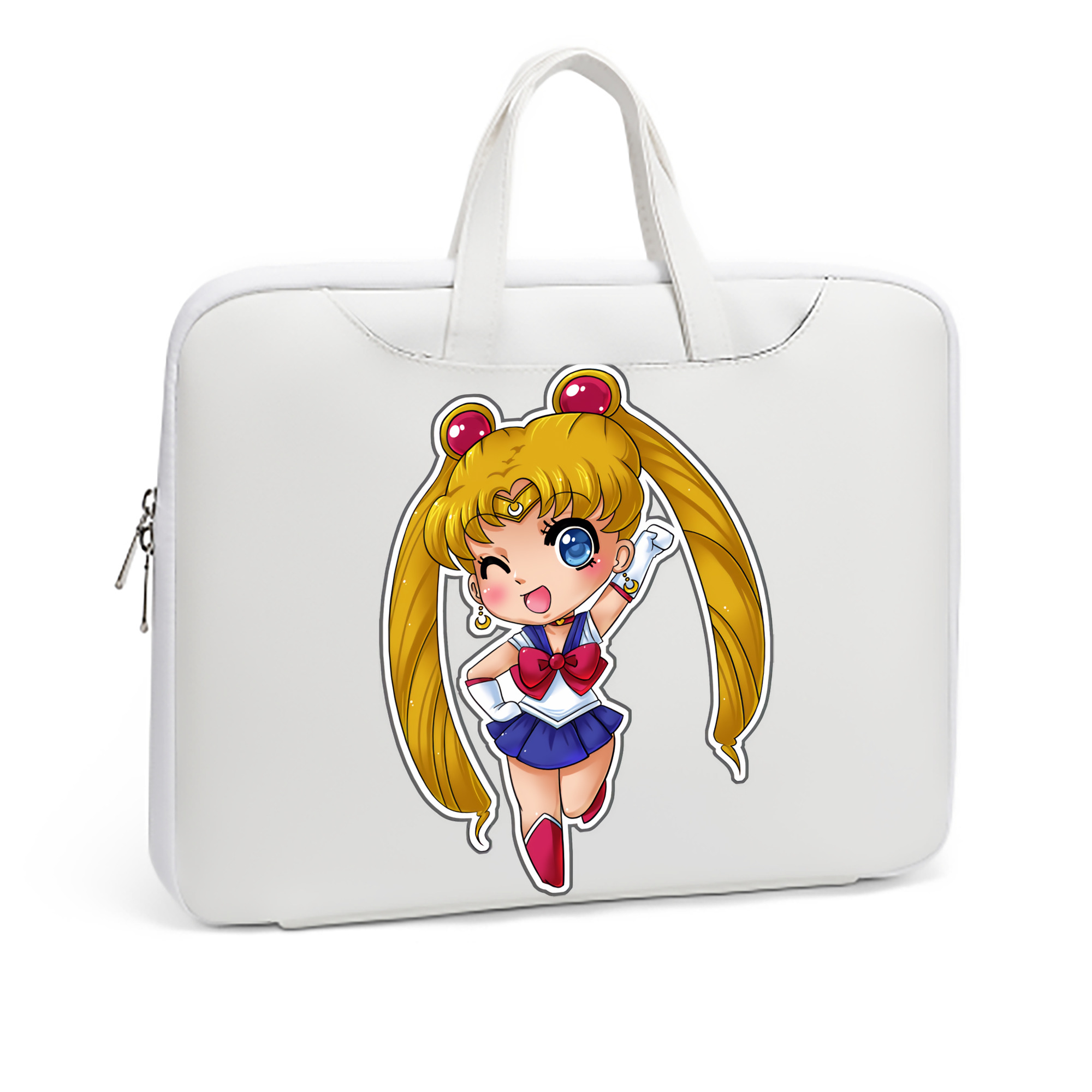 （画像用） 美少女戦士セーラームーン 月野 うさぎ つきの うさぎ Sailor Moon Tsukino Usagi レザーラップトップバッグ　ノートパソコンケース