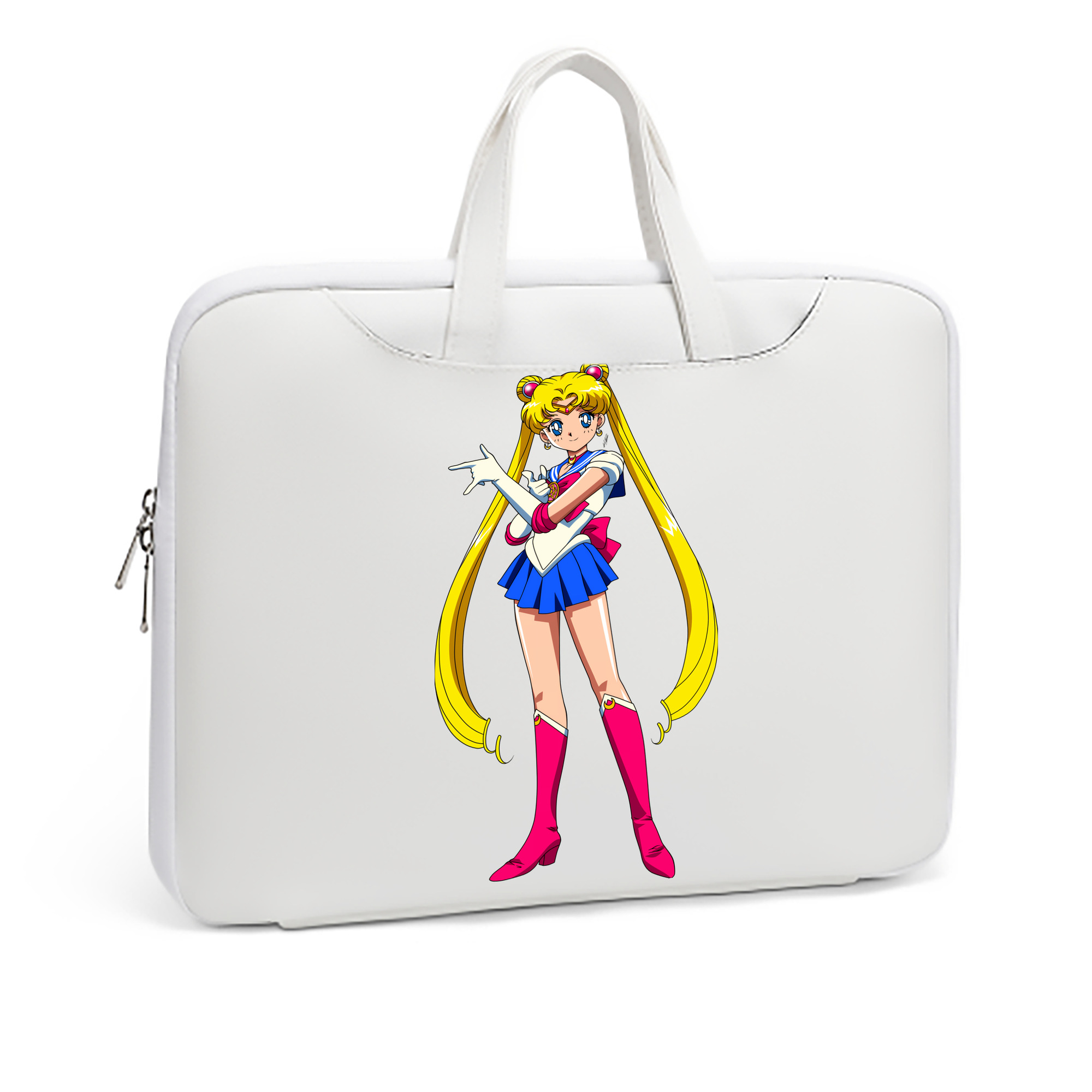 （画像用） 美少女戦士セーラームーン 月野 うさぎ つきの うさぎ Sailor Moon Tsukino Usagi レザーラップトップバッグ　ノートパソコンケース