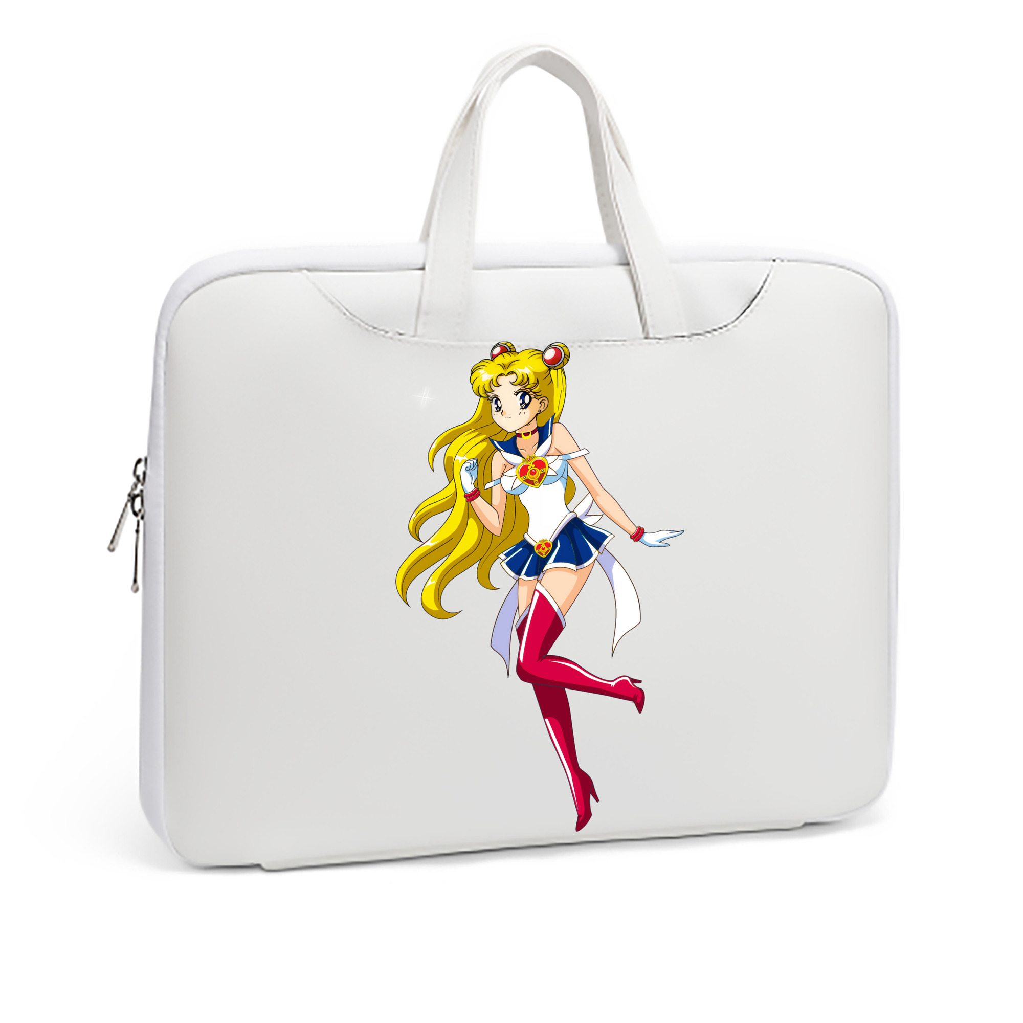 （画像用） 美少女戦士セーラームーン 月野 うさぎ つきの うさぎ Sailor Moon Tsukino Usagi レザーラップトップバッグ　ノートパソコンケース