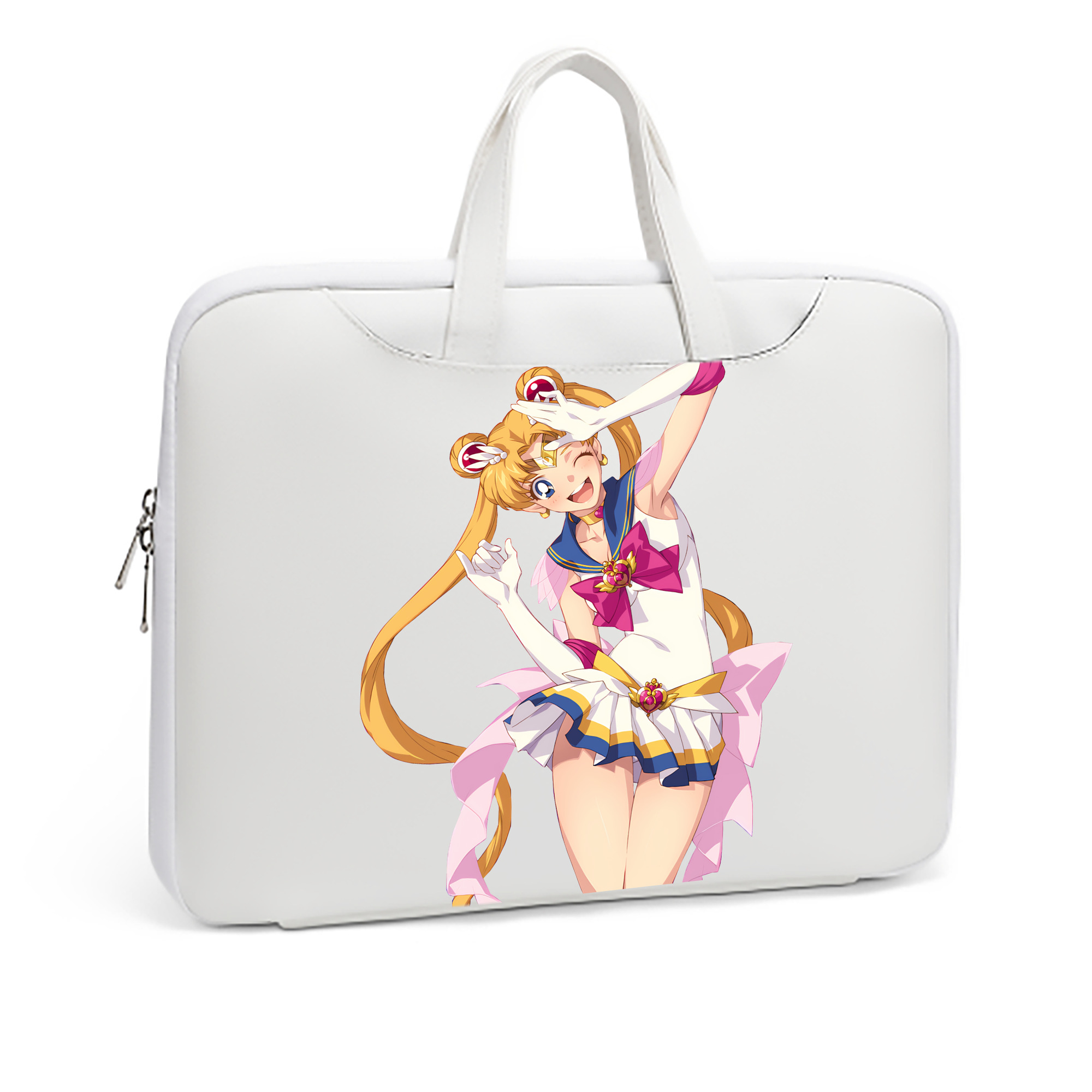 （画像用） 美少女戦士セーラームーン 月野 うさぎ つきの うさぎ Sailor Moon Tsukino Usagi レザーラップトップバッグ　ノートパソコンケース