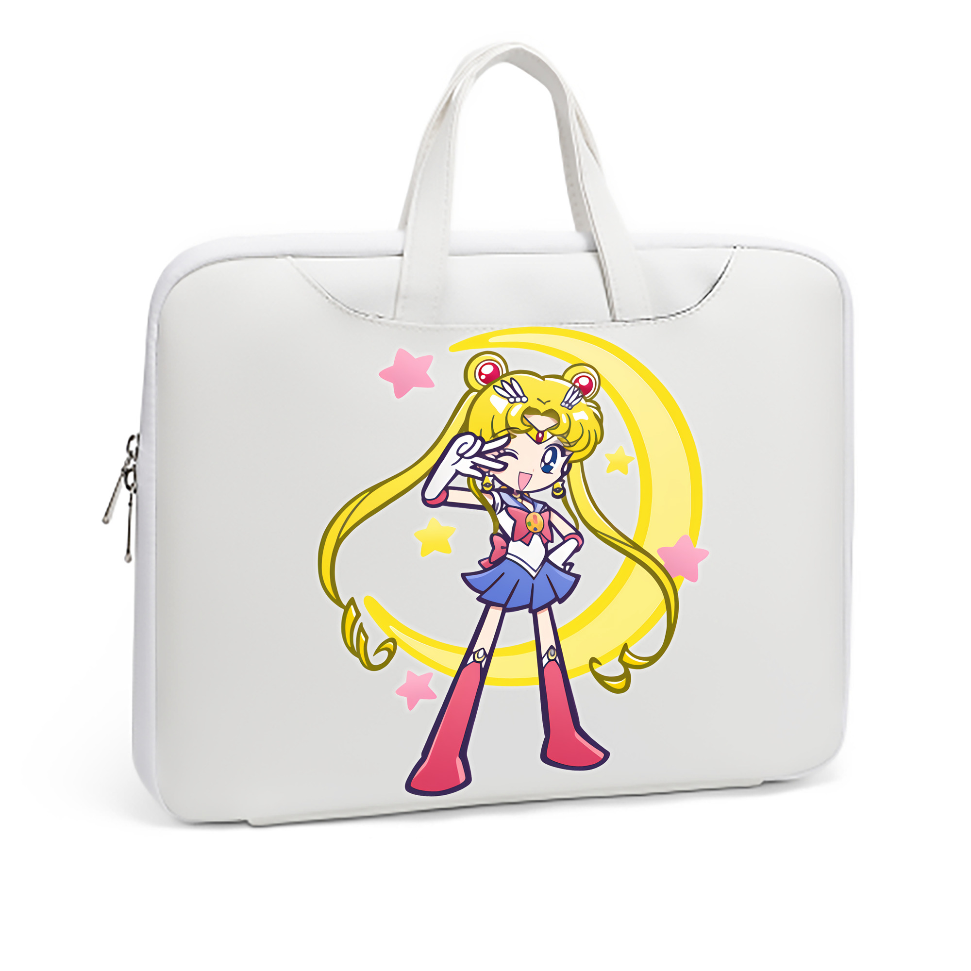 （画像用） 美少女戦士セーラームーン 月野 うさぎ つきの うさぎ Sailor Moon Tsukino Usagi レザーラップトップバッグ　ノートパソコンケース