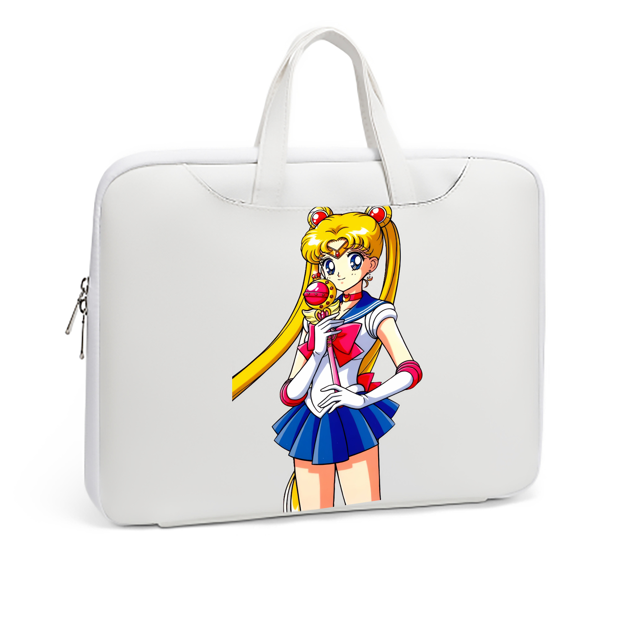 （画像用） 美少女戦士セーラームーン 月野 うさぎ つきの うさぎ Sailor Moon Tsukino Usagi レザーラップトップバッグ　ノートパソコンケース