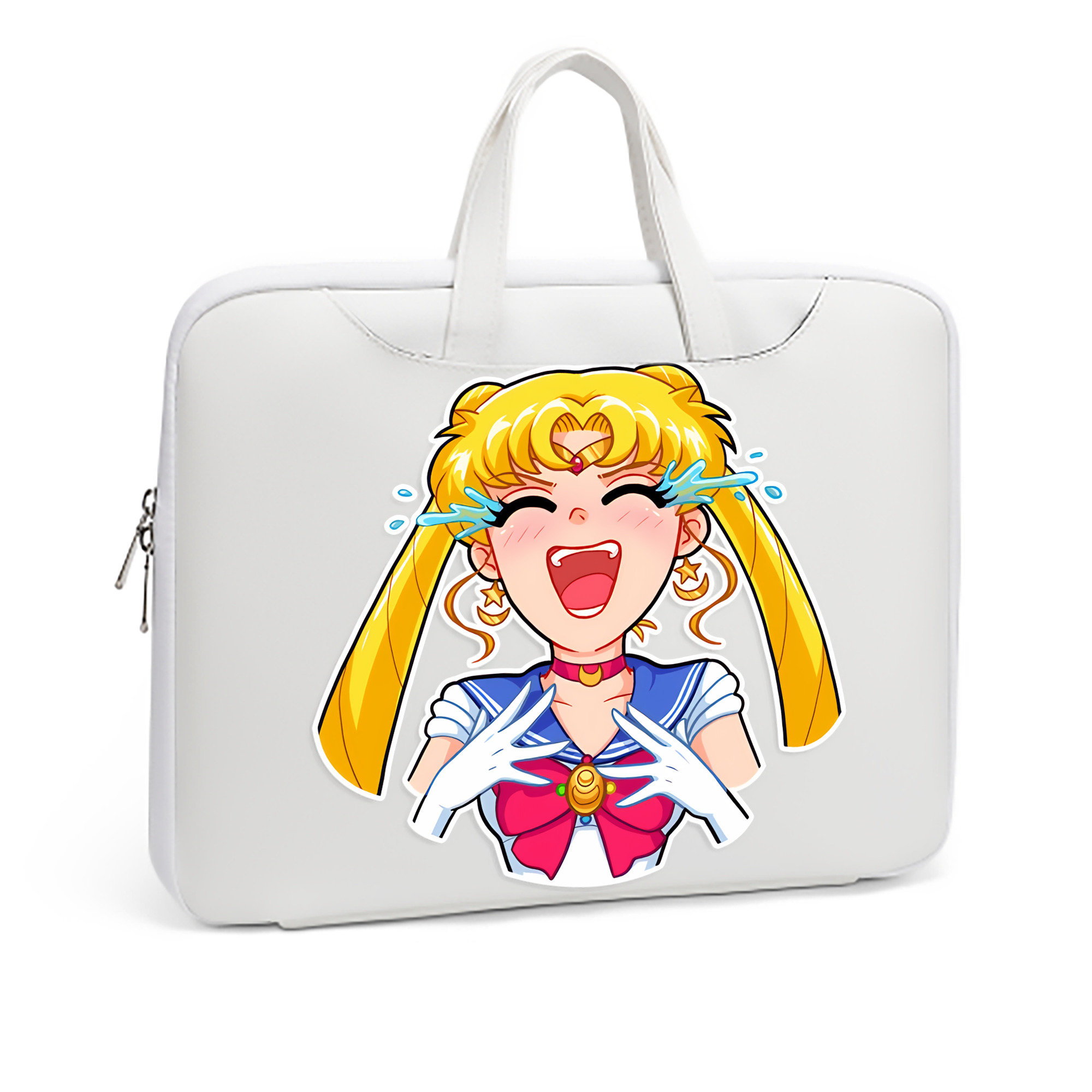 （画像用） 美少女戦士セーラームーン 月野 うさぎ つきの うさぎ Sailor Moon Tsukino Usagi レザーラップトップバッグ　ノートパソコンケース