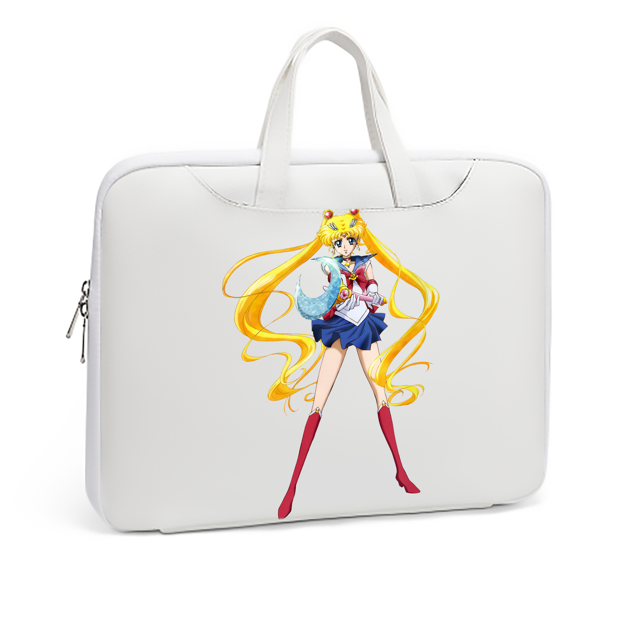 （画像用） 美少女戦士セーラームーン 月野 うさぎ つきの うさぎ Sailor Moon Tsukino Usagi レザーラップトップバッグ　ノートパソコンケース