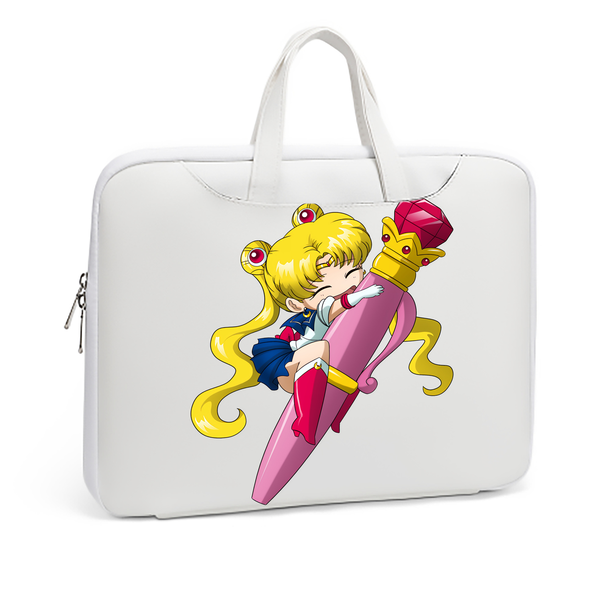 （画像用） 美少女戦士セーラームーン 月野 うさぎ つきの うさぎ Sailor Moon Tsukino Usagi レザーラップトップバッグ　ノートパソコンケース