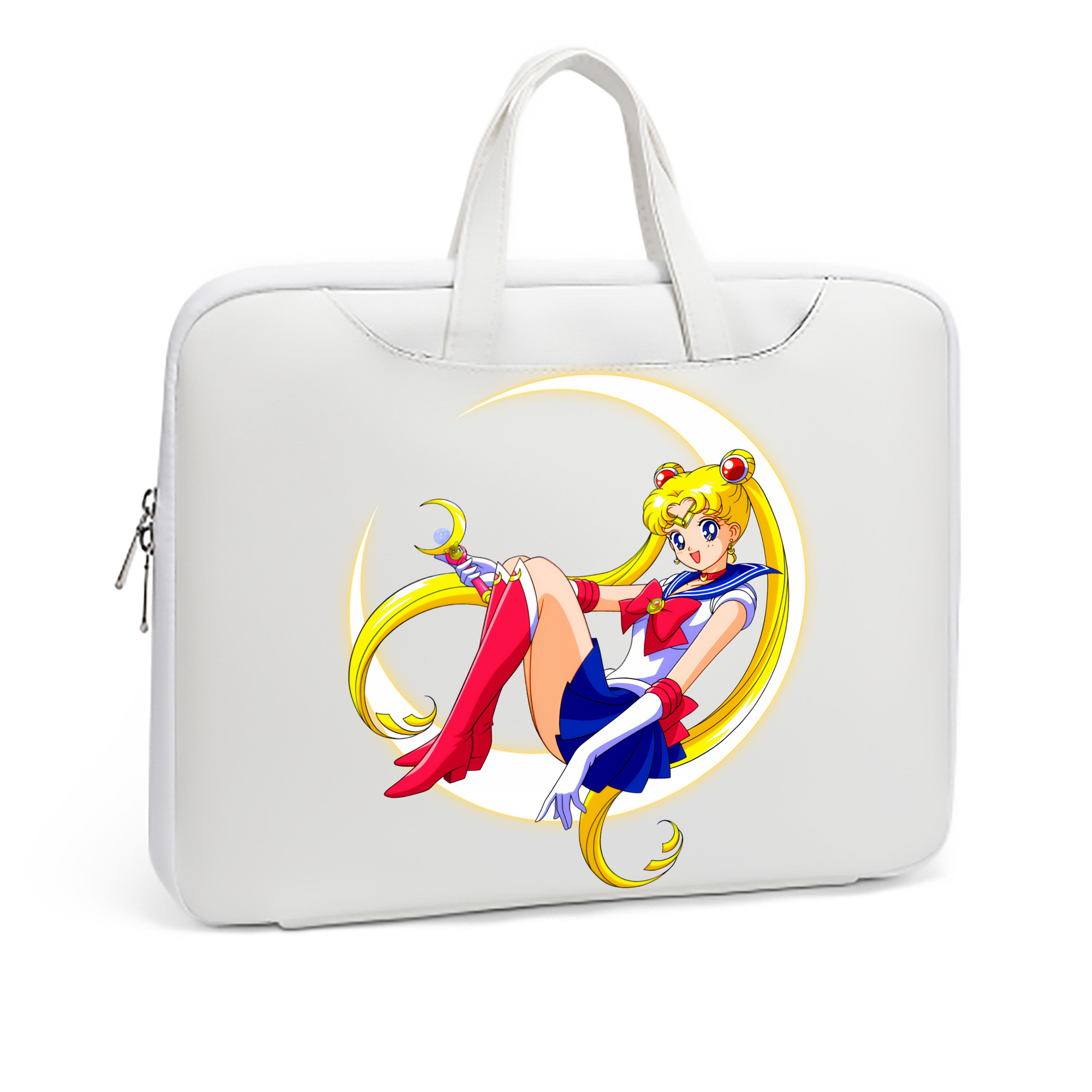 （画像用） 美少女戦士セーラームーン 月野 うさぎ つきの うさぎ Sailor Moon Tsukino Usagi レザーラップトップバッグ　ノートパソコンケース