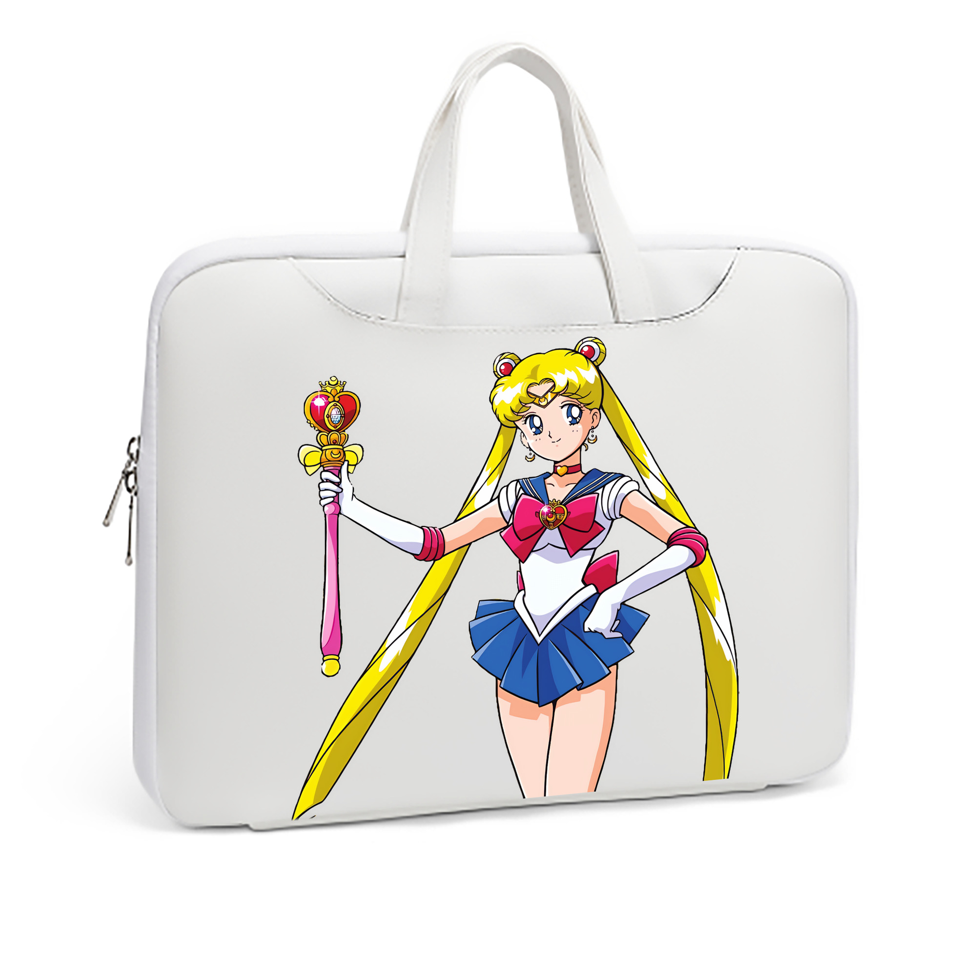 （画像用） 美少女戦士セーラームーン 月野 うさぎ つきの うさぎ Sailor Moon Tsukino Usagi レザーラップトップバッグ　ノートパソコンケース