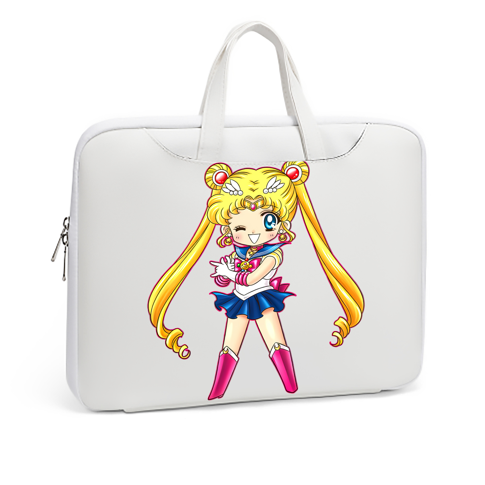 （画像用） 美少女戦士セーラームーン 月野 うさぎ つきの うさぎ Sailor Moon Tsukino Usagi レザーラップトップバッグ　ノートパソコンケース