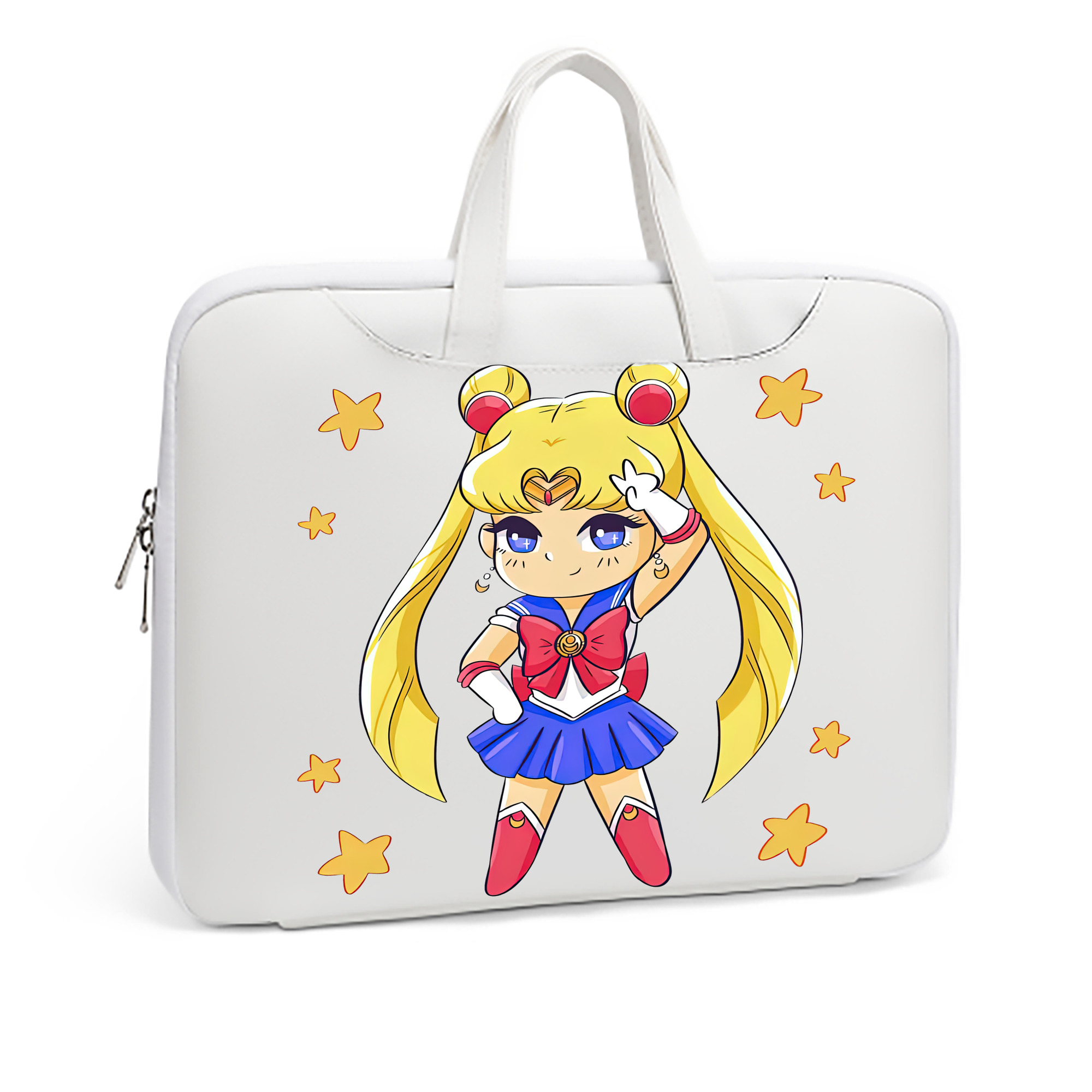（画像用） 美少女戦士セーラームーン 月野 うさぎ つきの うさぎ Sailor Moon Tsukino Usagi レザーラップトップバッグ　ノートパソコンケース