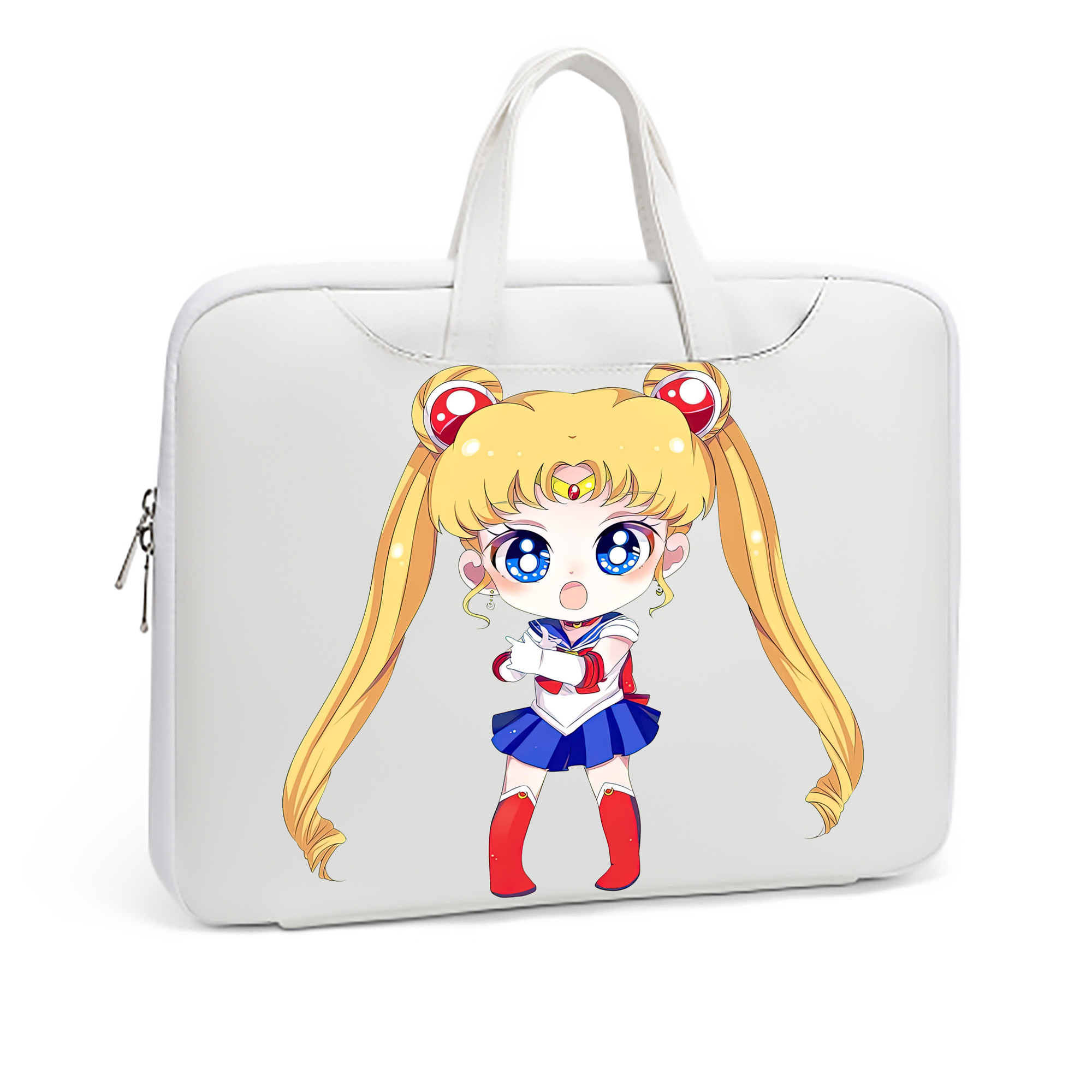 （画像用） 美少女戦士セーラームーン 月野 うさぎ つきの うさぎ Sailor Moon Tsukino Usagi レザーラップトップバッグ　ノートパソコンケース