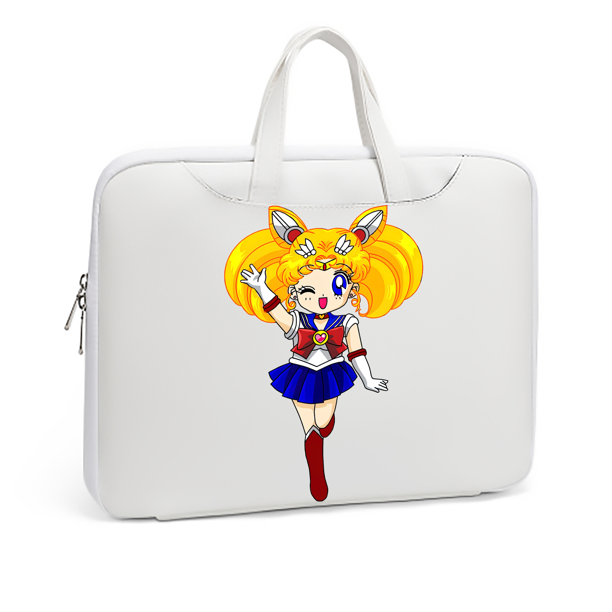 （画像用） 美少女戦士セーラームーン 月野 うさぎ つきの うさぎ Sailor Moon Tsukino Usagi レザーラップトップバッグ　ノートパソコンケース