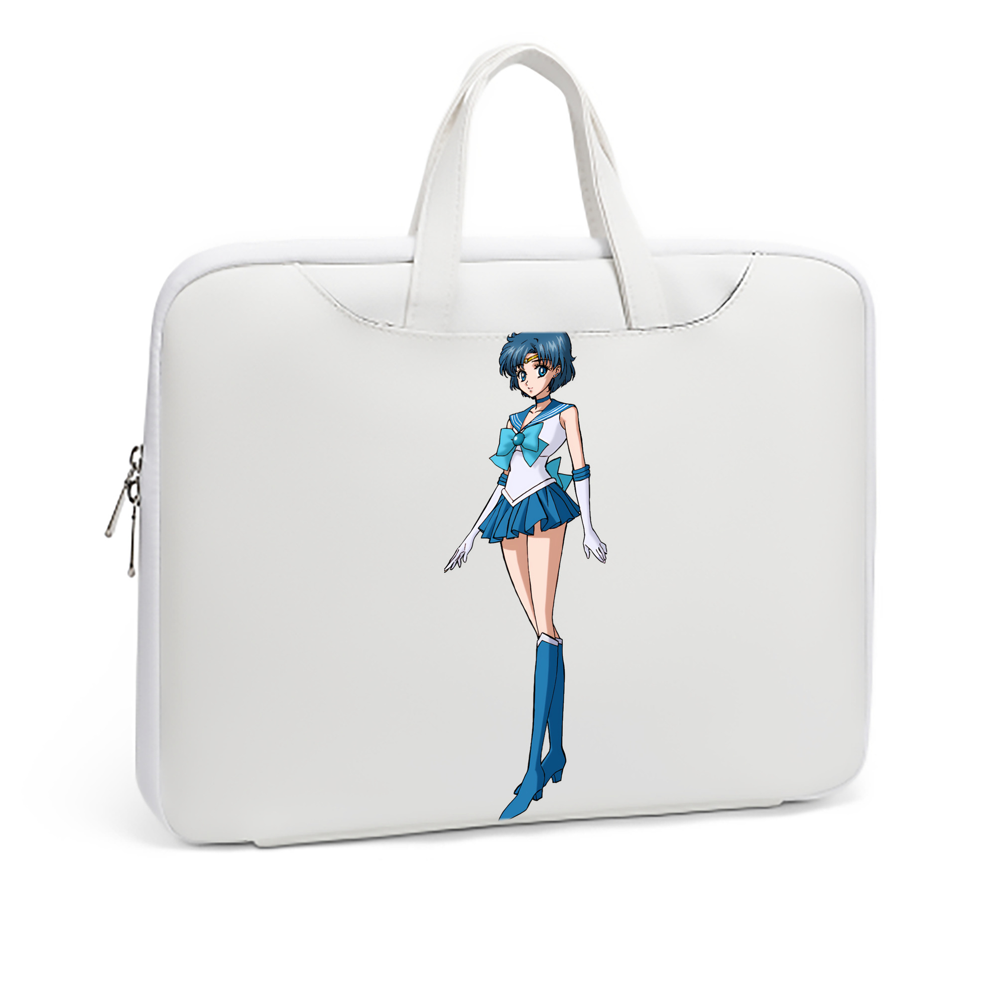 （画像用） 美少女戦士セーラームーン 水野 亜美 みずの あみ Sailor Moon Mizuno Ami レザーラップトップバッグ　ノートパソコンケース