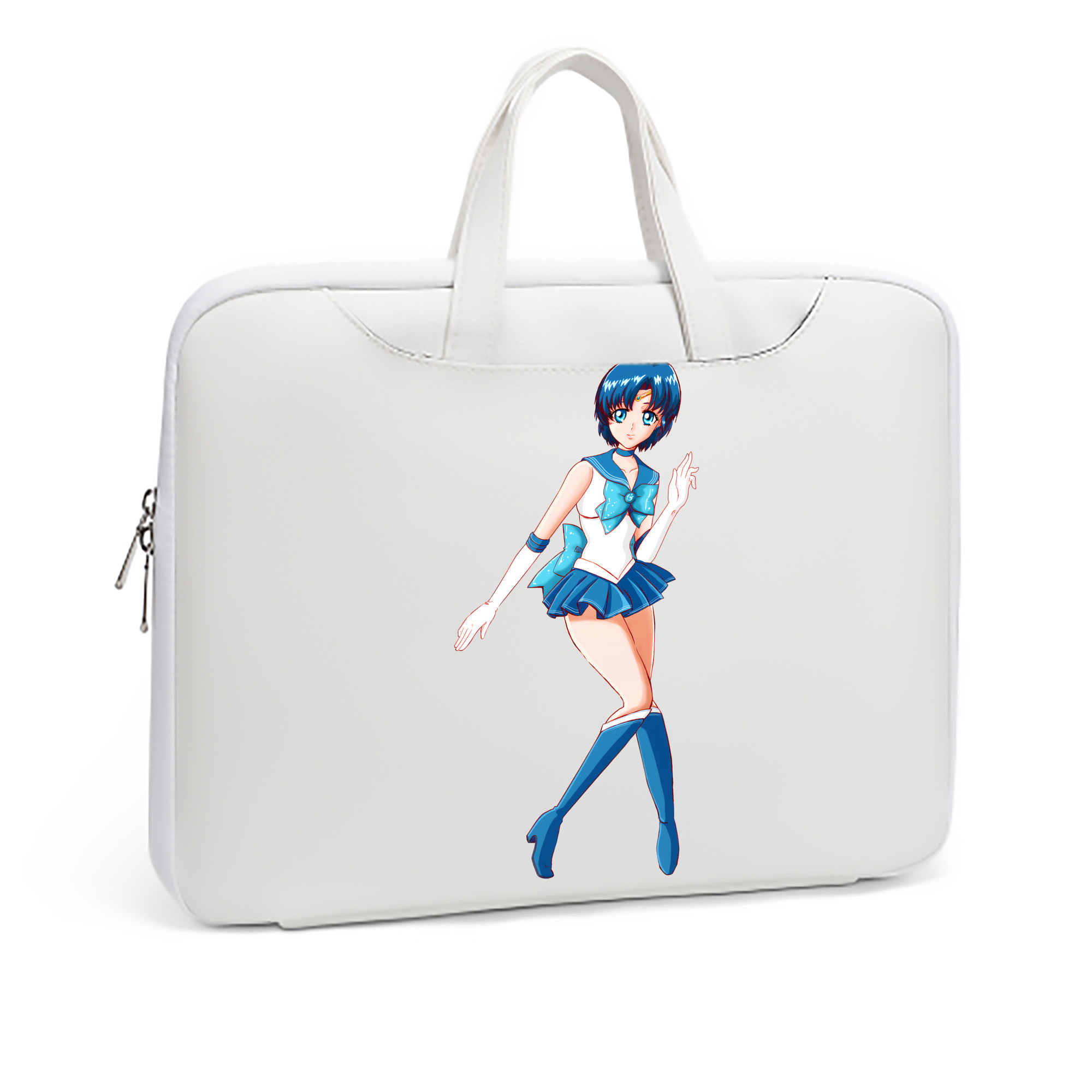 （画像用） 美少女戦士セーラームーン 水野 亜美 みずの あみ Sailor Moon Mizuno Ami レザーラップトップバッグ　ノートパソコンケース