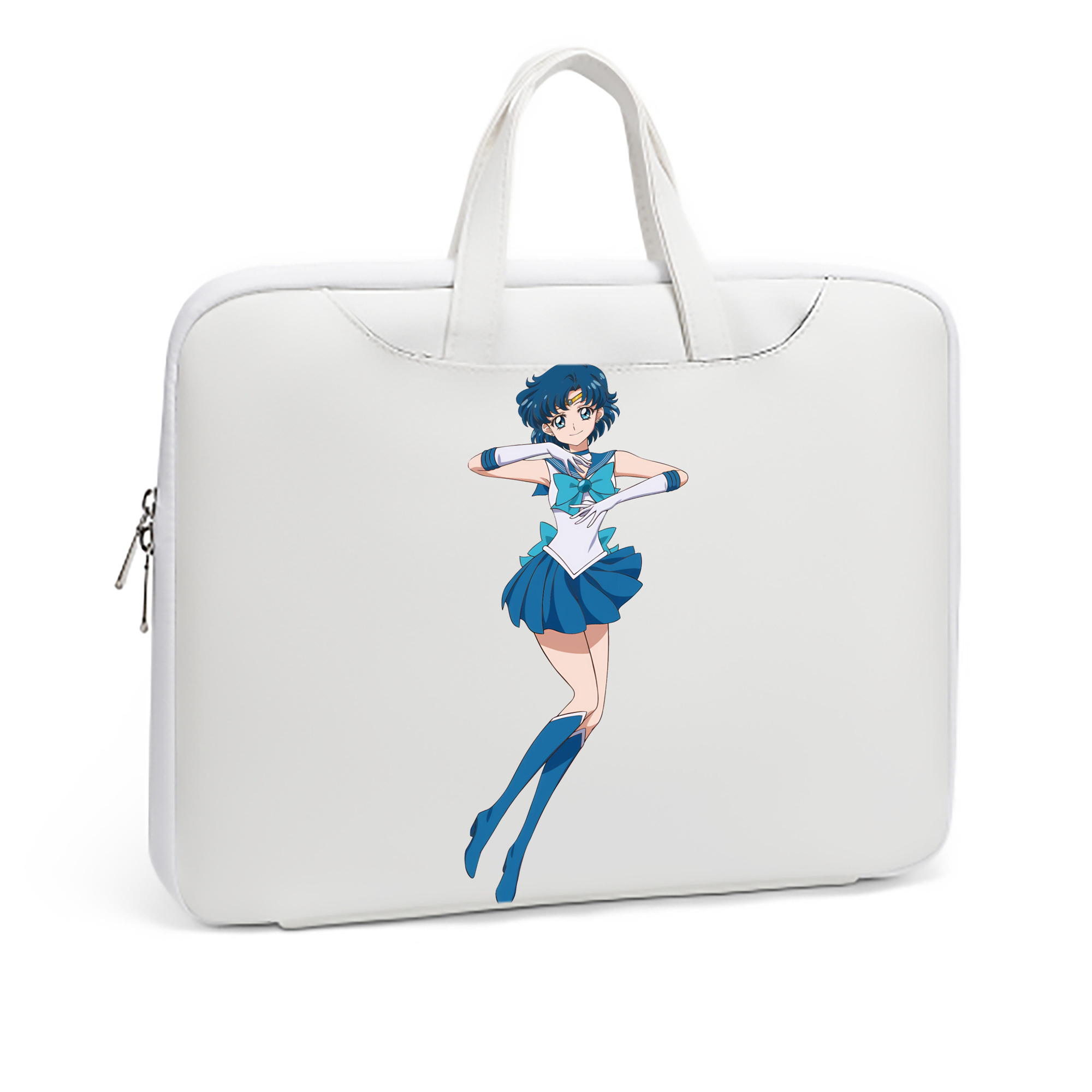 （画像用） 美少女戦士セーラームーン 水野 亜美 みずの あみ Sailor Moon Mizuno Ami レザーラップトップバッグ　ノートパソコンケース