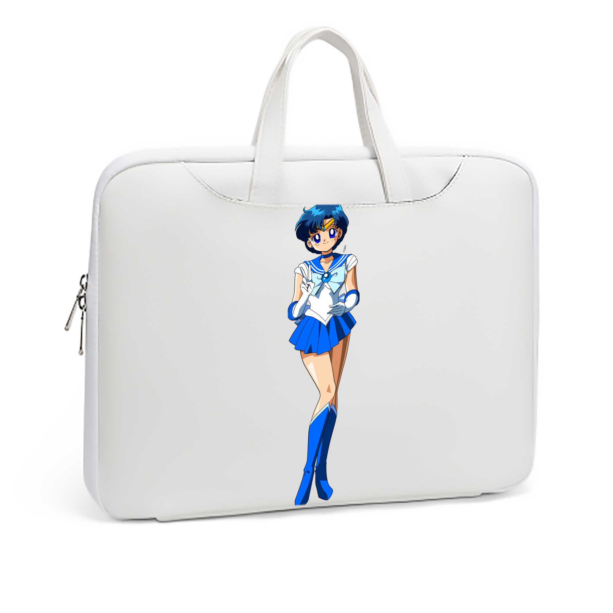 （画像用） 美少女戦士セーラームーン 水野 亜美 みずの あみ Sailor Moon Mizuno Ami レザーラップトップバッグ　ノートパソコンケース