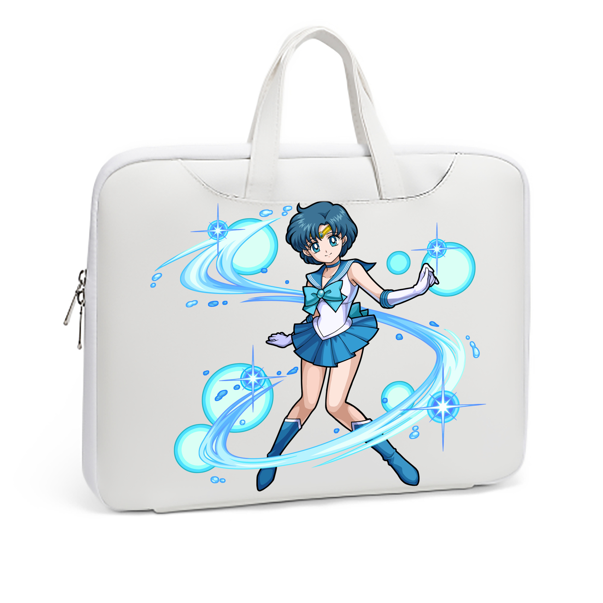 （画像用） 美少女戦士セーラームーン 水野 亜美 みずの あみ Sailor Moon Mizuno Ami レザーラップトップバッグ　ノートパソコンケース