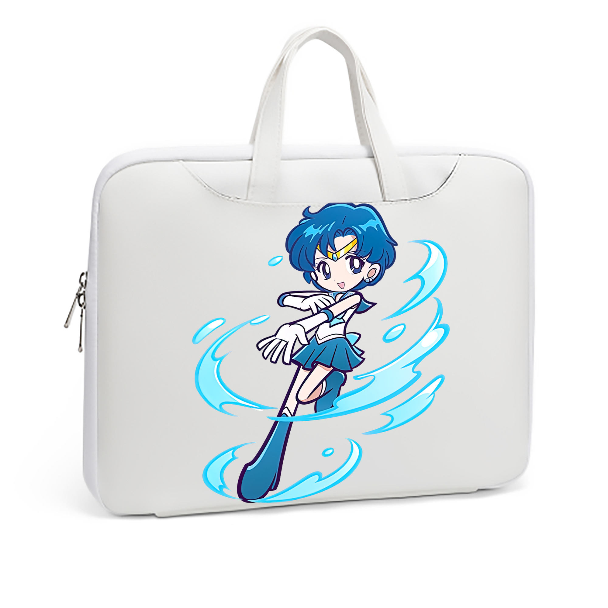 （画像用） 美少女戦士セーラームーン 水野 亜美 みずの あみ Sailor Moon Mizuno Ami レザーラップトップバッグ　ノートパソコンケース