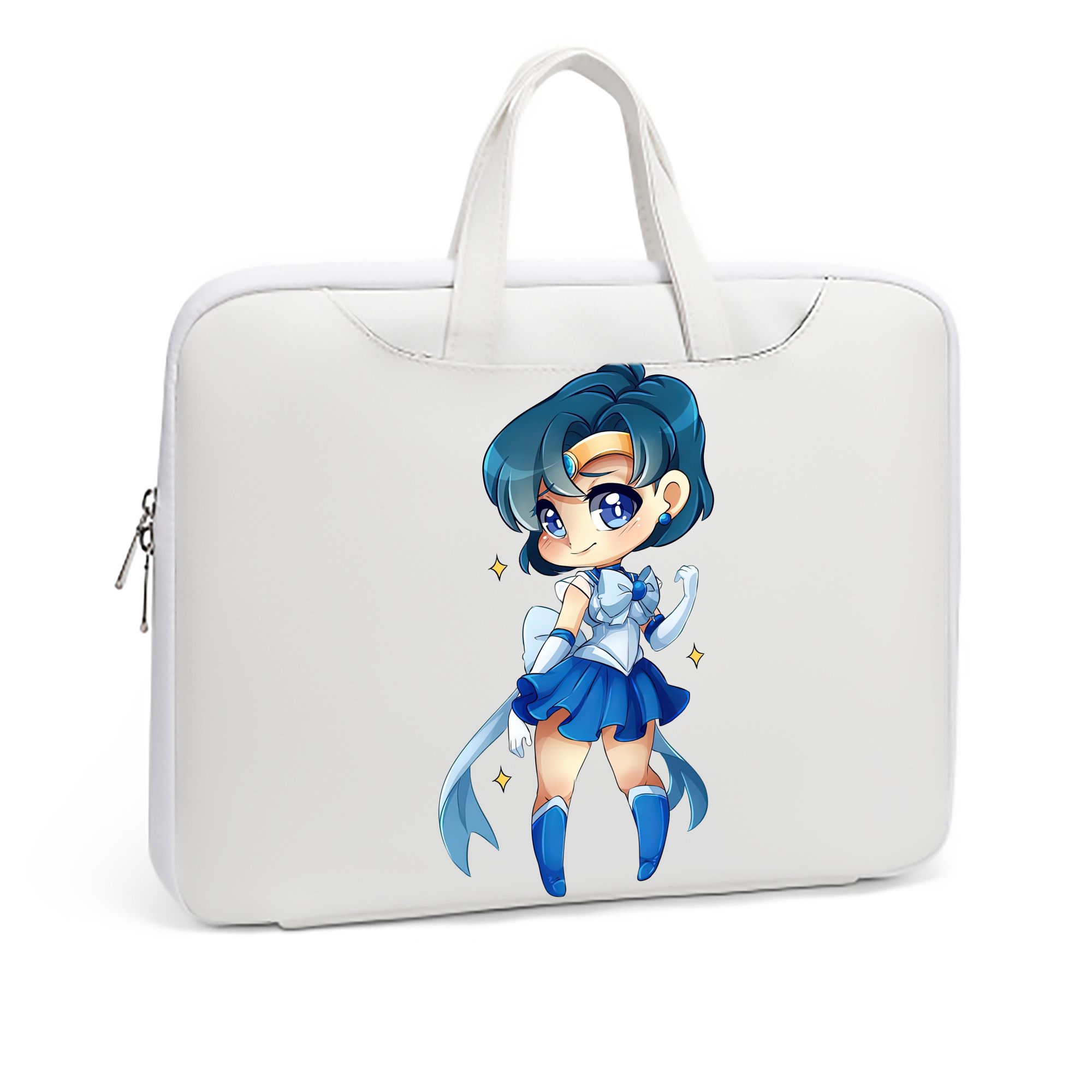 （画像用） 美少女戦士セーラームーン 水野 亜美 みずの あみ Sailor Moon Mizuno Ami レザーラップトップバッグ　ノートパソコンケース