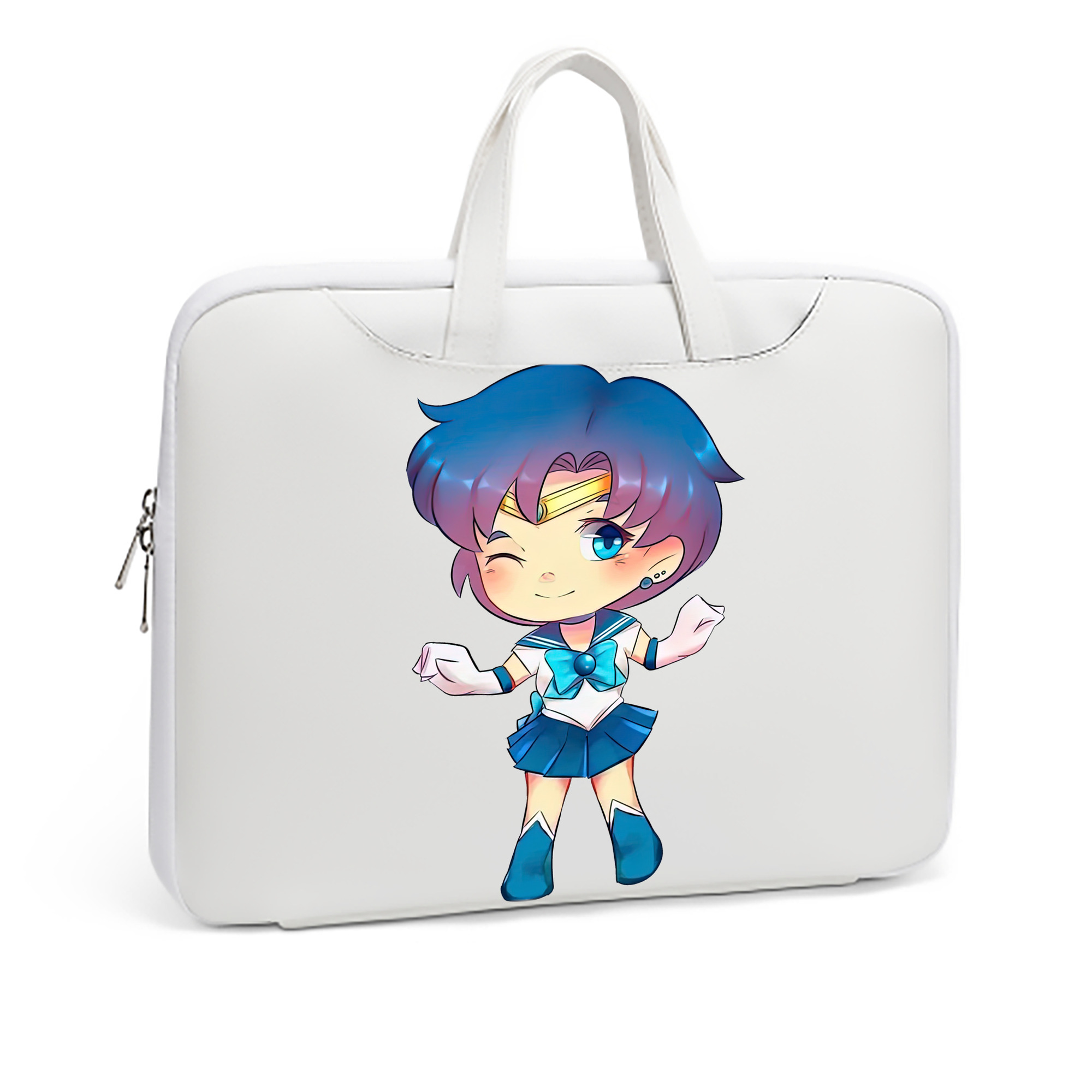 （画像用） 美少女戦士セーラームーン 水野 亜美 みずの あみ Sailor Moon Mizuno Ami レザーラップトップバッグ　ノートパソコンケース