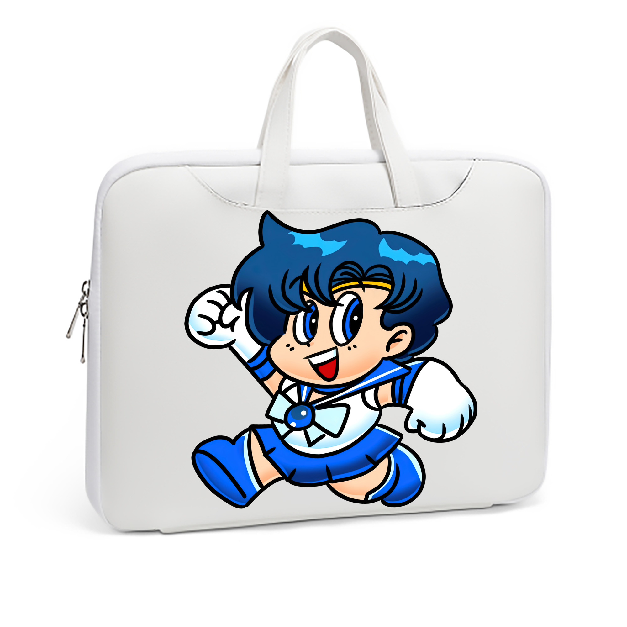 （画像用） 美少女戦士セーラームーン 水野 亜美 みずの あみ Sailor Moon Mizuno Ami レザーラップトップバッグ　ノートパソコンケース